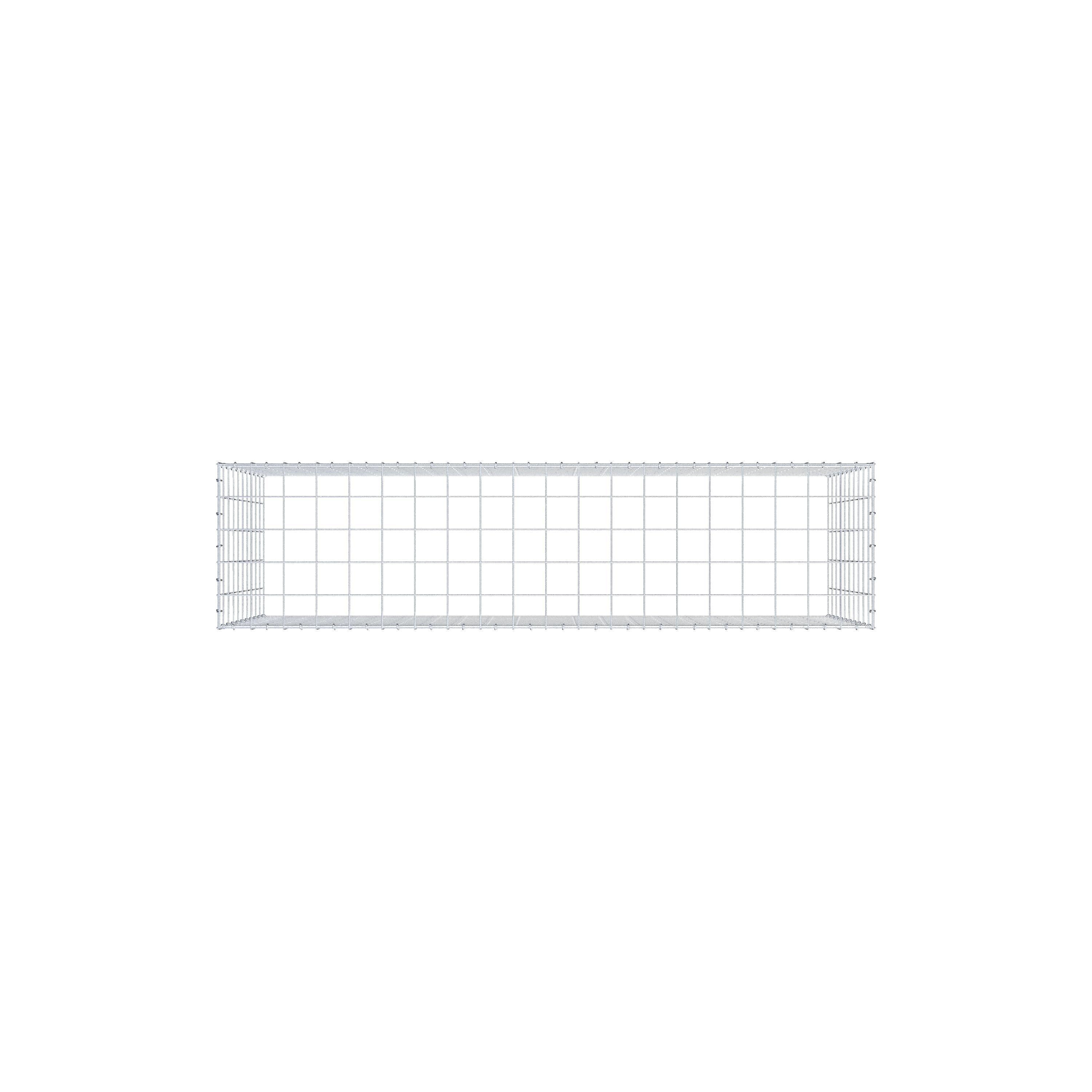 Anbaugabione Typ 3 200 cm x 100 cm x 50 cm (L x H x T), Maschenweite 10 cm x 10 cm, C-Ring