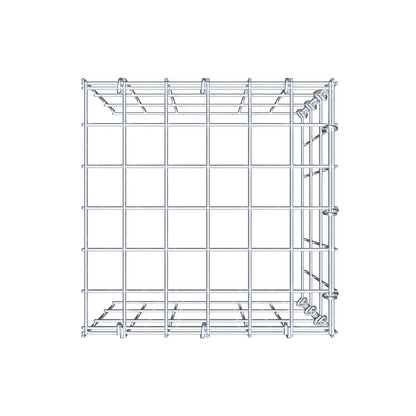 Mounted gabion type 4 30 cm x 30 cm x 30 cm (L x H x D), mesh size 5 cm x 10 cm, C-ring