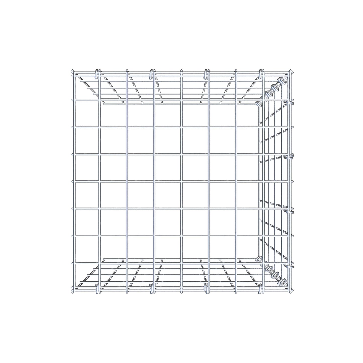 Extra gabion typ 4 50 cm x 40 cm x 40 cm (L x H x D), maskstorlek 5 cm x 10 cm, C-ring