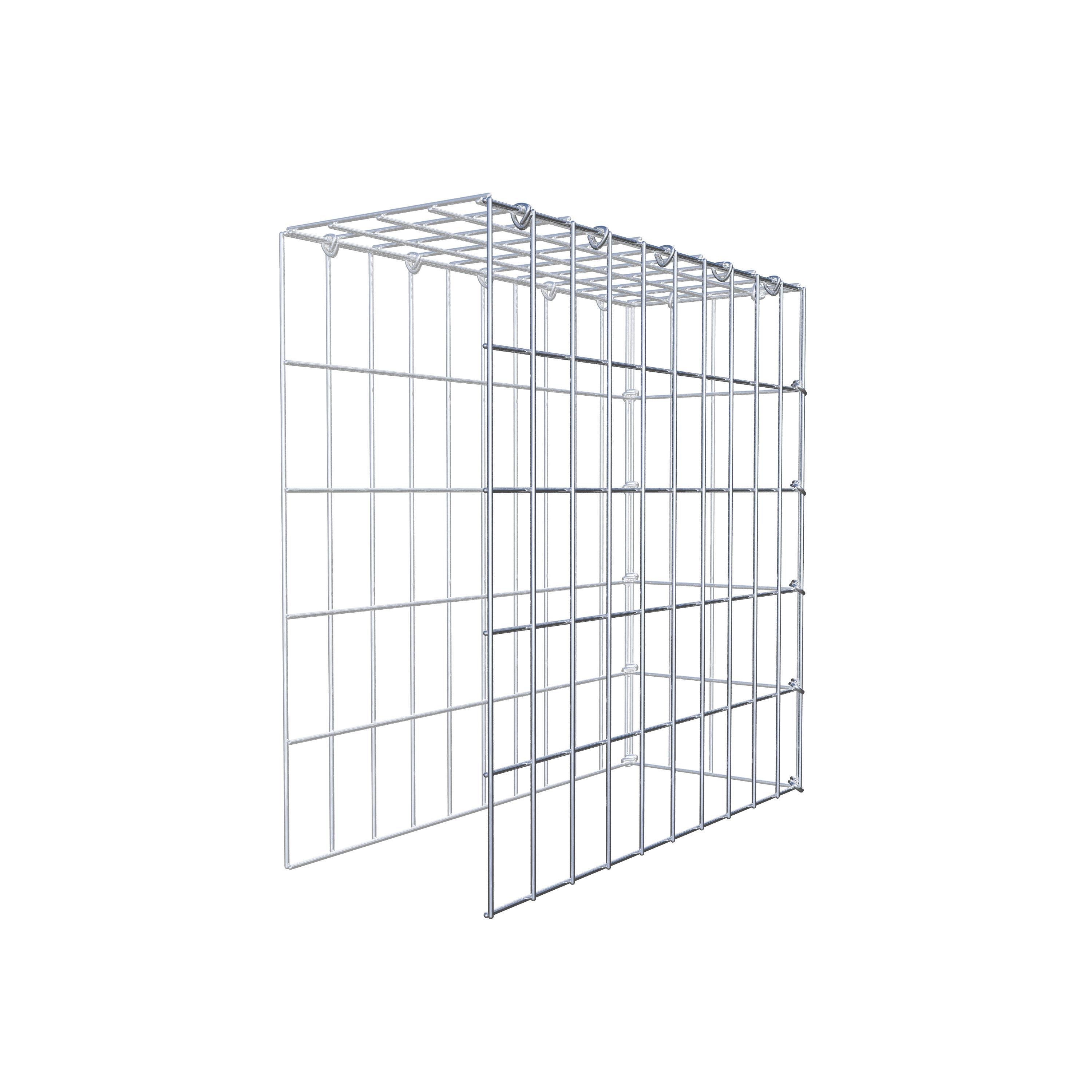 Gabion monté type 4 50 cm x 50 cm x 20 cm (L x H x P), maillage 5 cm x 10 cm, anneau en C