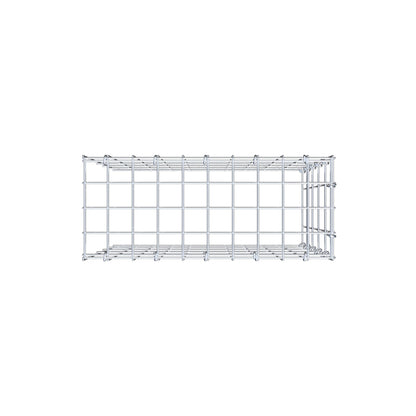Mounted gabion type 4 50 cm x 50 cm x 20 cm (L x H x D), mesh size 5 cm x 10 cm, C-ring