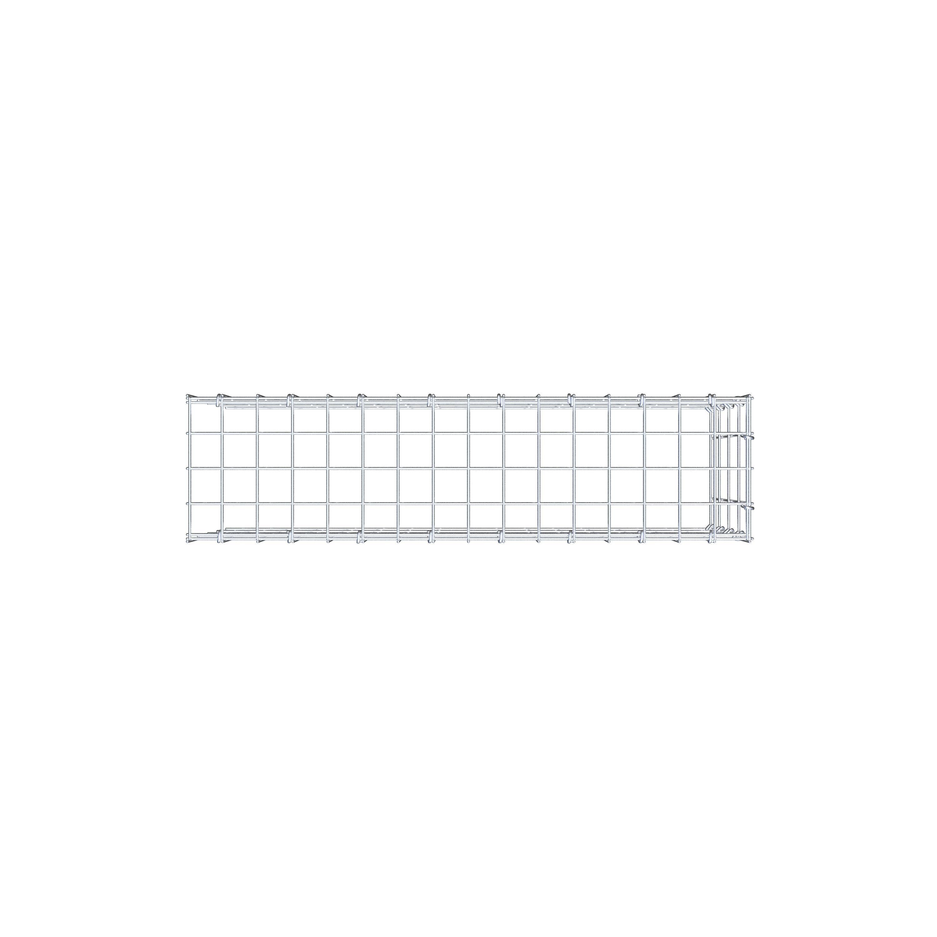 Gabion monté type 4 80 cm x 40 cm x 20 cm (L x H x P), maillage 5 cm x 10 cm, anneau en C