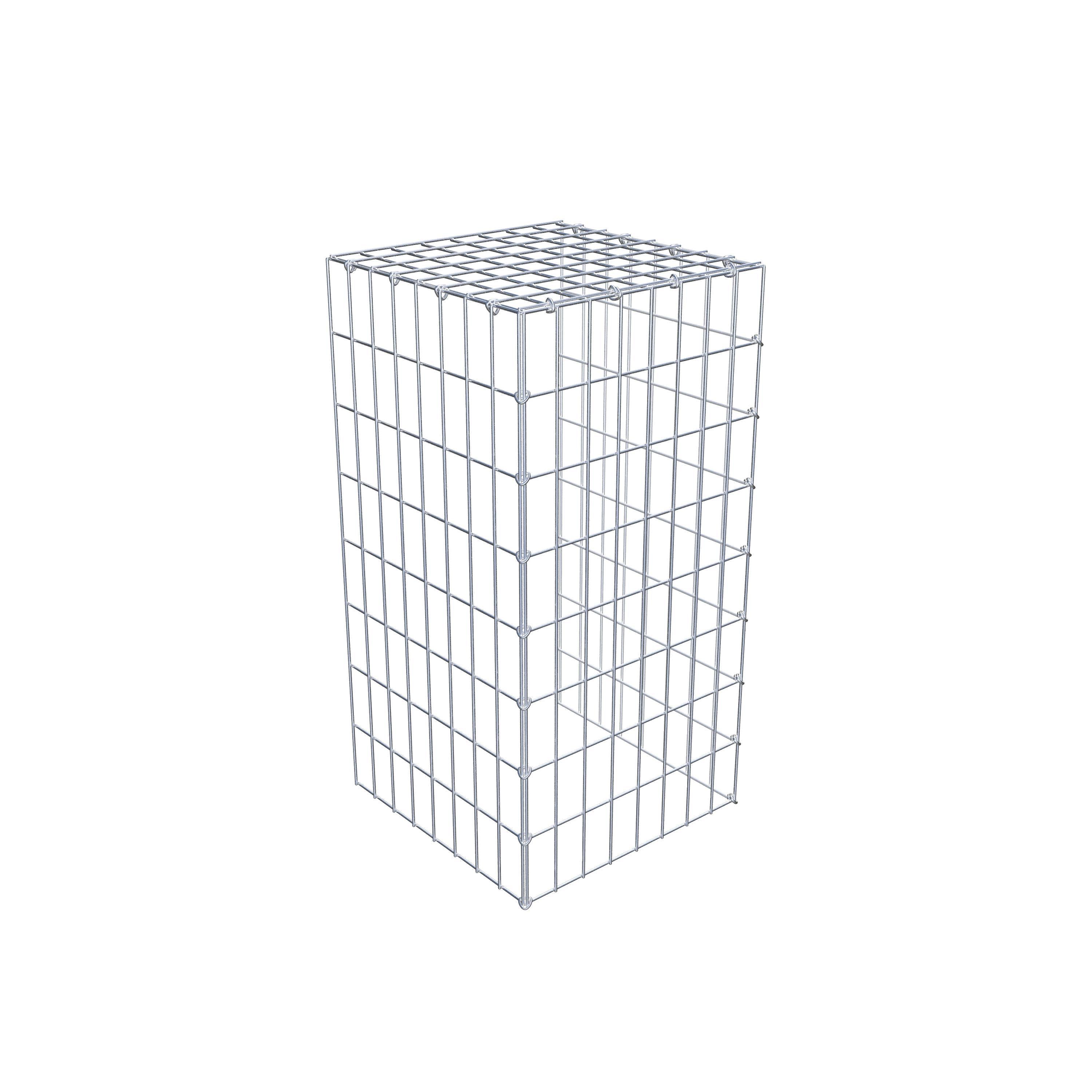 Toegevoegde pool type 4 80 cm x 40 cm x 40 cm (L x H x D), maaswijdte 5 cm x 10 cm, C-ring