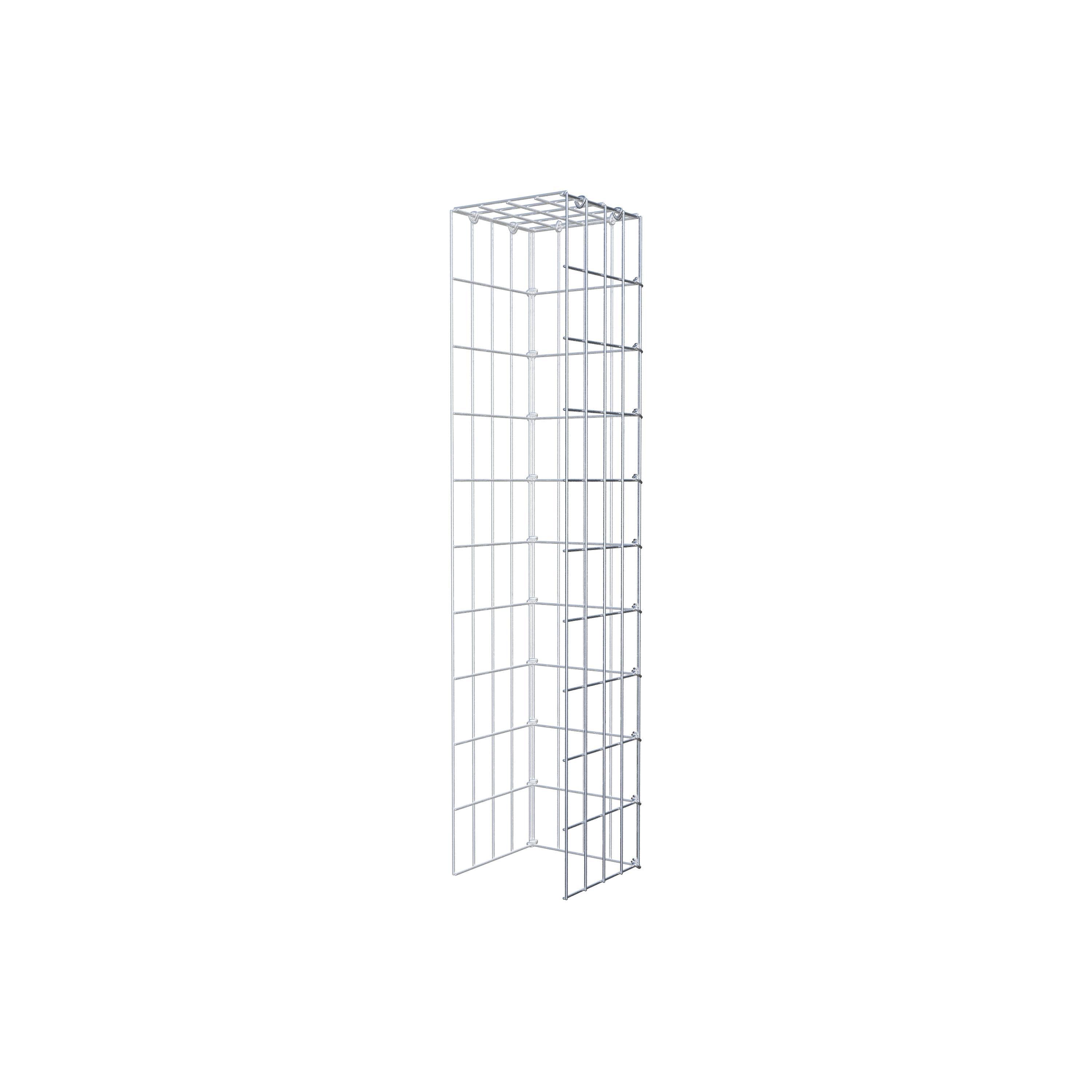 Fourche rapportée type 4 100 cm x 20 cm x 20 cm (L x H x P), mailles 5 cm x 10 cm, anneau C