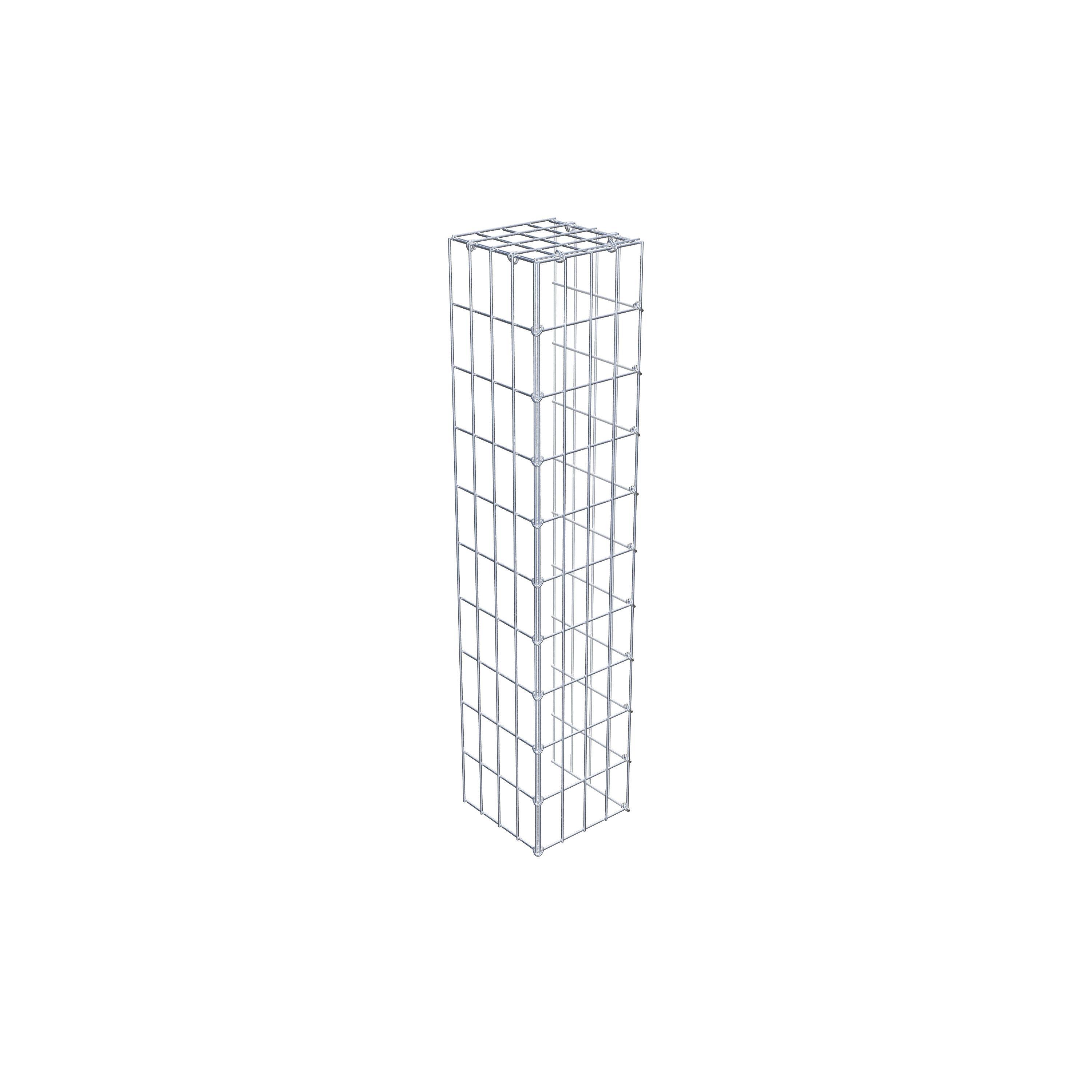 Gabion monté type 4 100 cm x 20 cm x 20 cm (L x H x P), maillage 5 cm x 10 cm, anneau en C