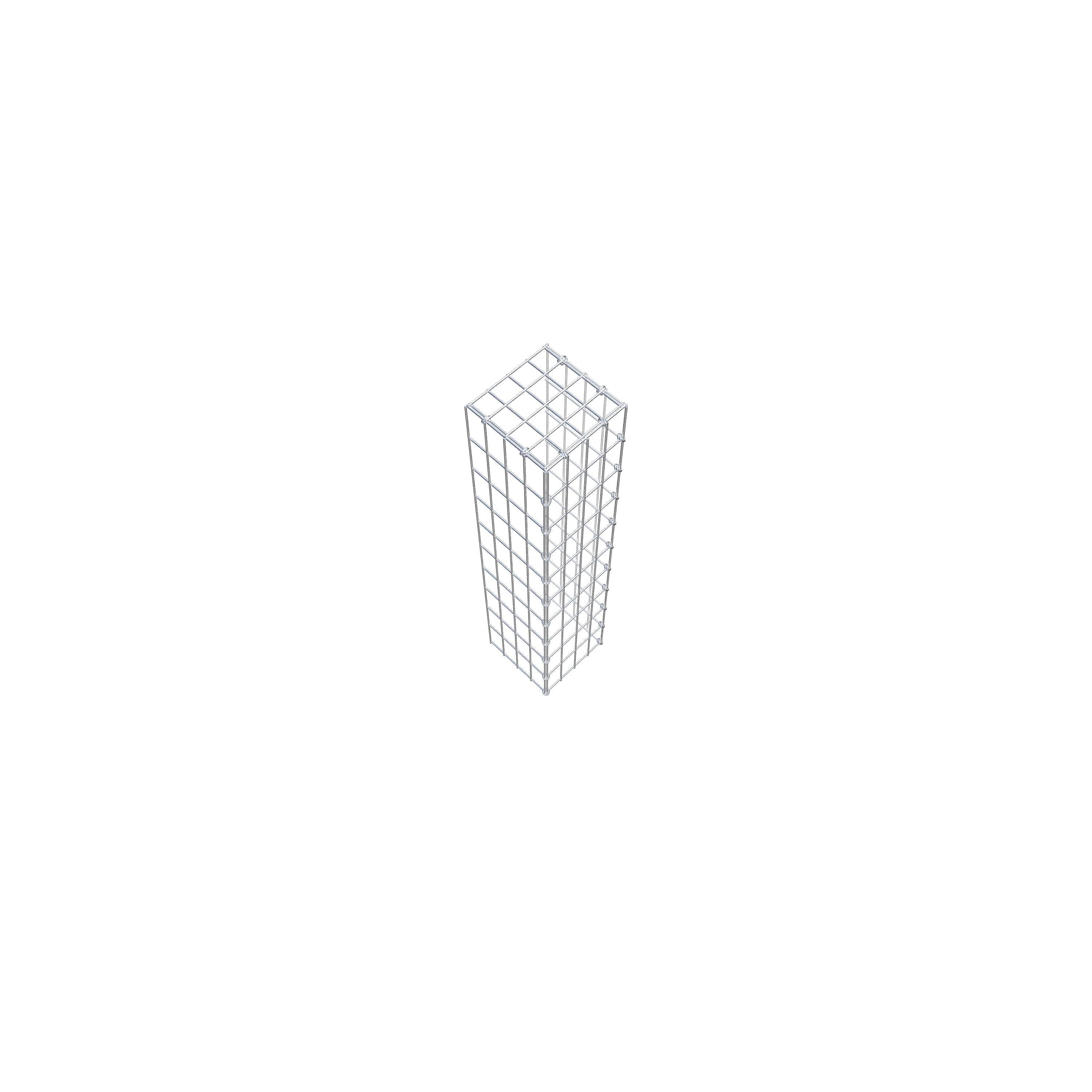 Fourche rapportée type 4 100 cm x 20 cm x 20 cm (L x H x P), mailles 5 cm x 10 cm, anneau C