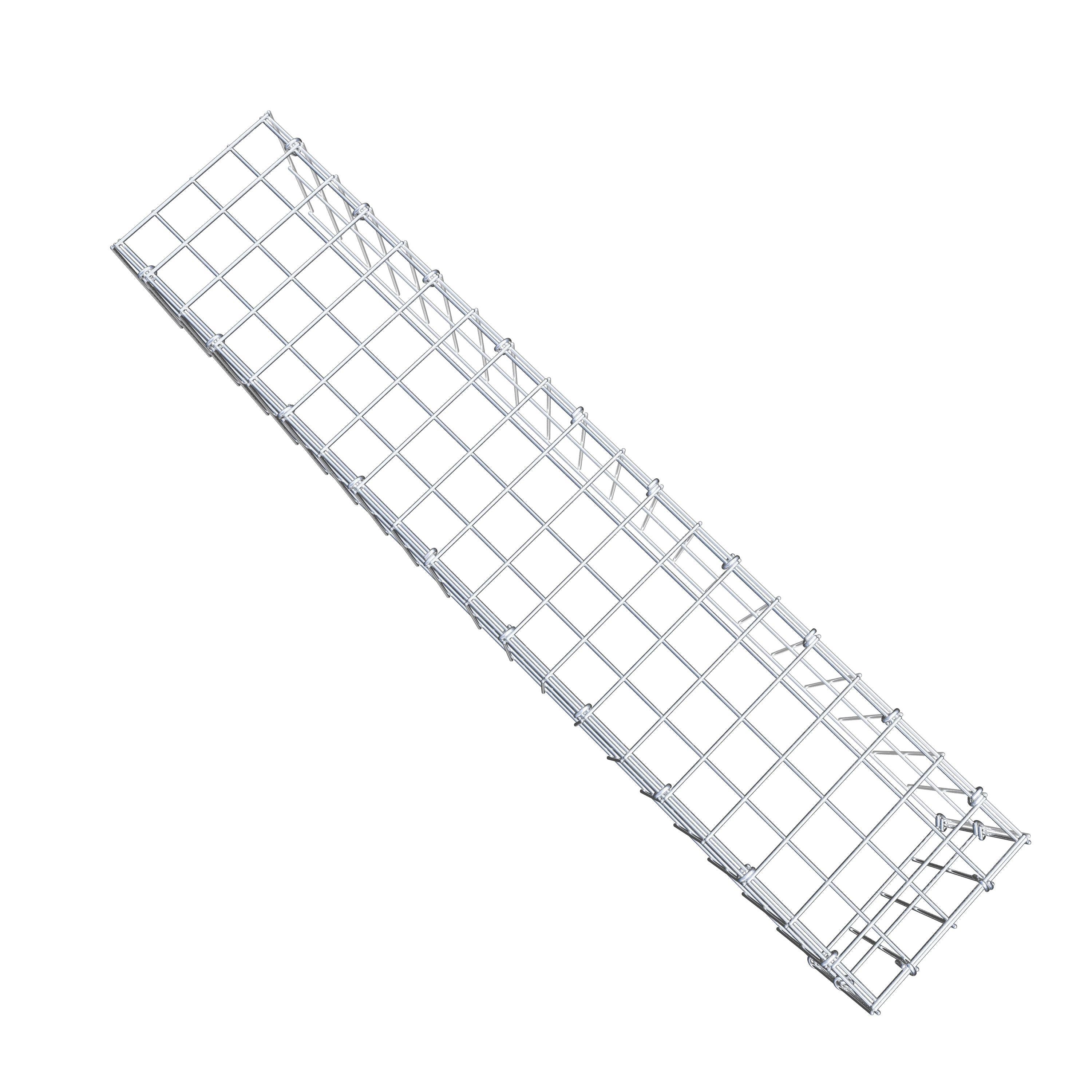 Fourche rapportée type 4 100 cm x 20 cm x 20 cm (L x H x P), mailles 5 cm x 10 cm, anneau C