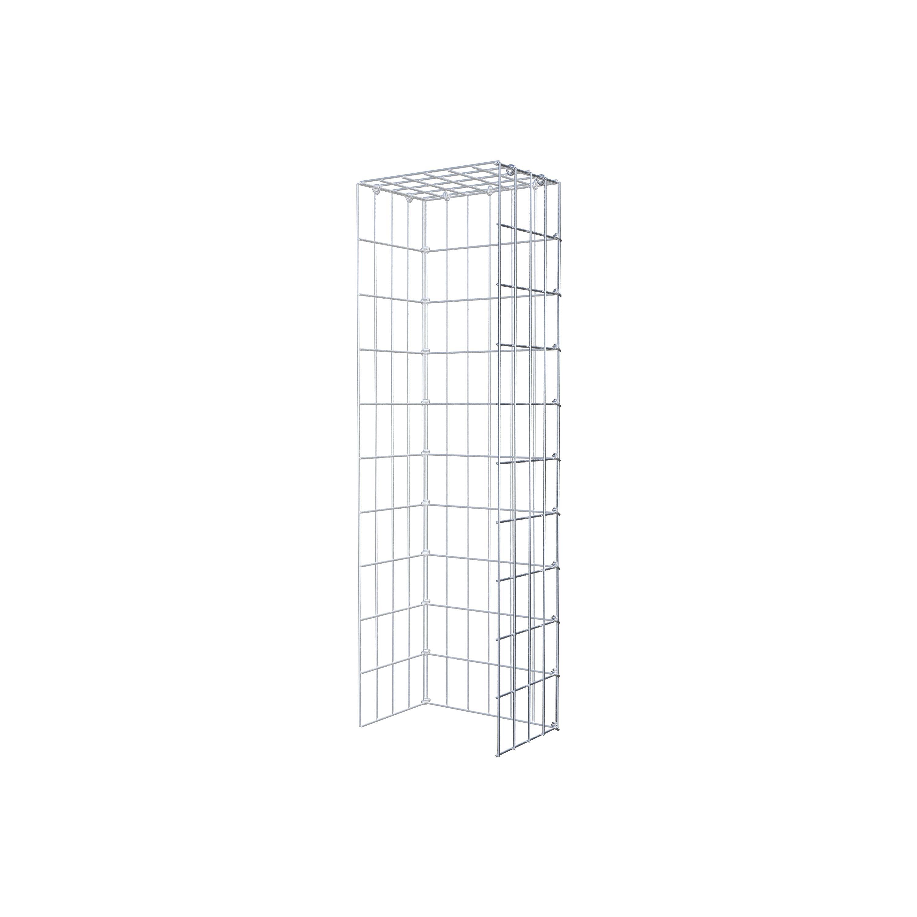 Gabion monté type 4 100 cm x 20 cm x 30 cm (L x H x P), maillage 5 cm x 10 cm, anneau en C