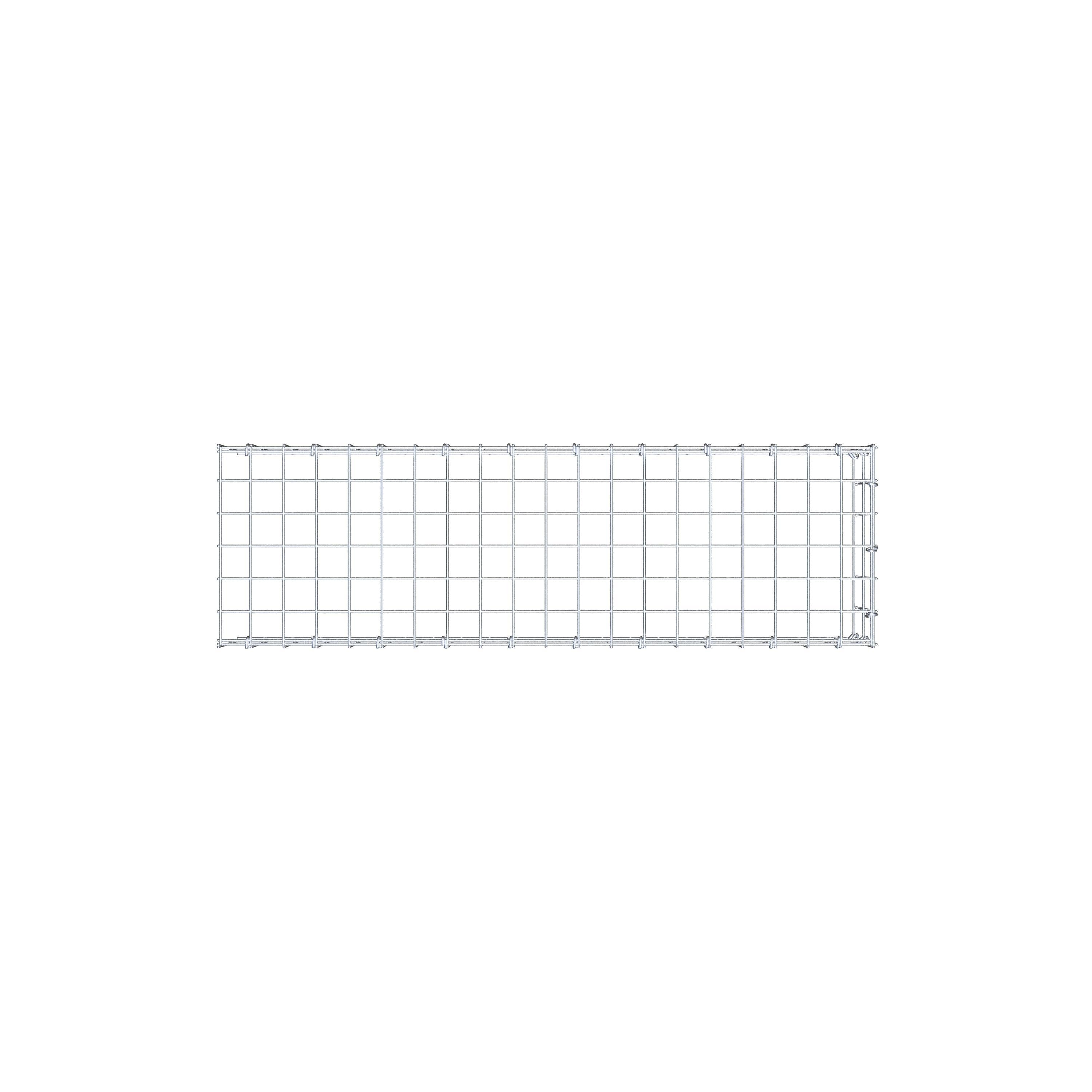 Gabion monté type 4 100 cm x 20 cm x 30 cm (L x H x P), maillage 5 cm x 10 cm, anneau en C