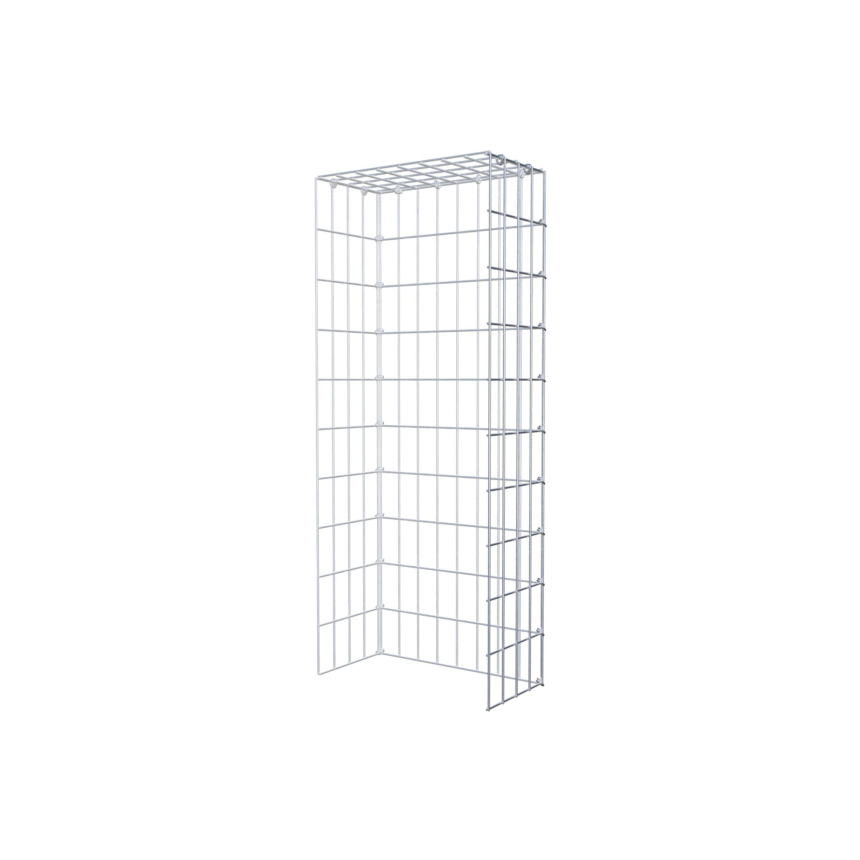 Fourche rapportée type 4 100 cm x 20 cm x 40 cm (L x H x P), mailles 5 cm x 10 cm, anneau C