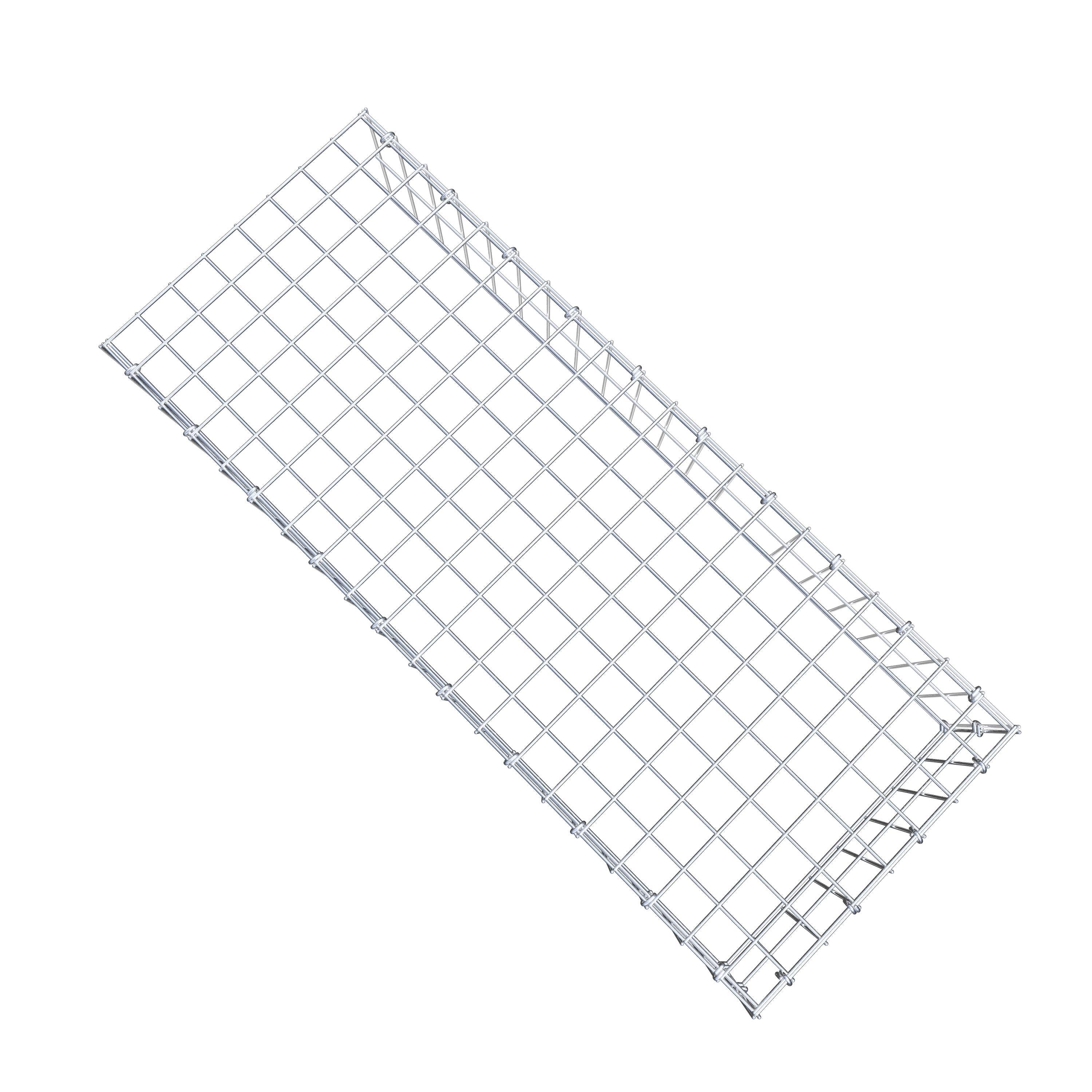 Gabion monté type 4 100 cm x 20 cm x 40 cm (L x H x P), maillage 5 cm x 10 cm, anneau en C