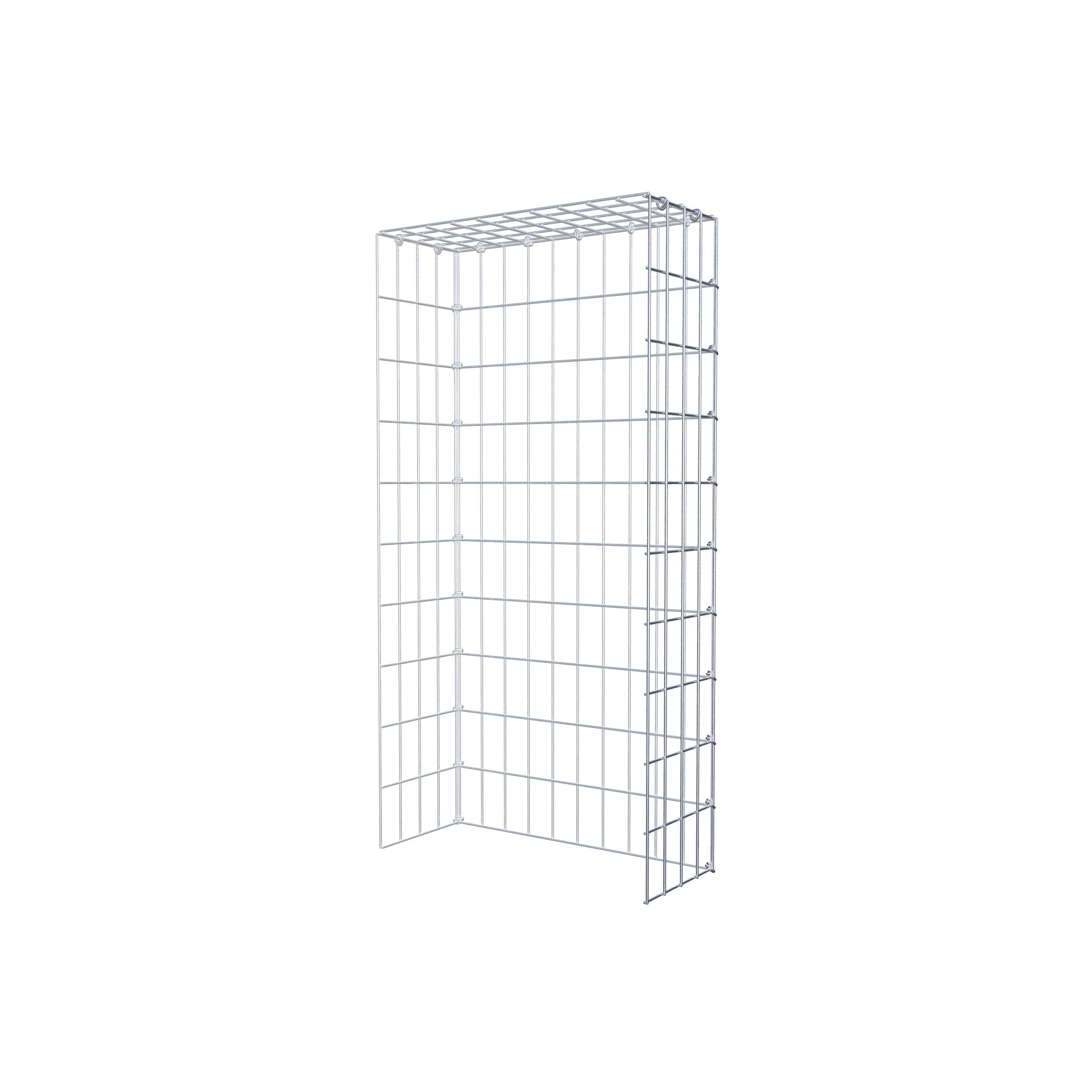 Fourche rapportée type 4 100 cm x 20 cm x 50 cm (L x H x P), mailles 5 cm x 10 cm, anneau C