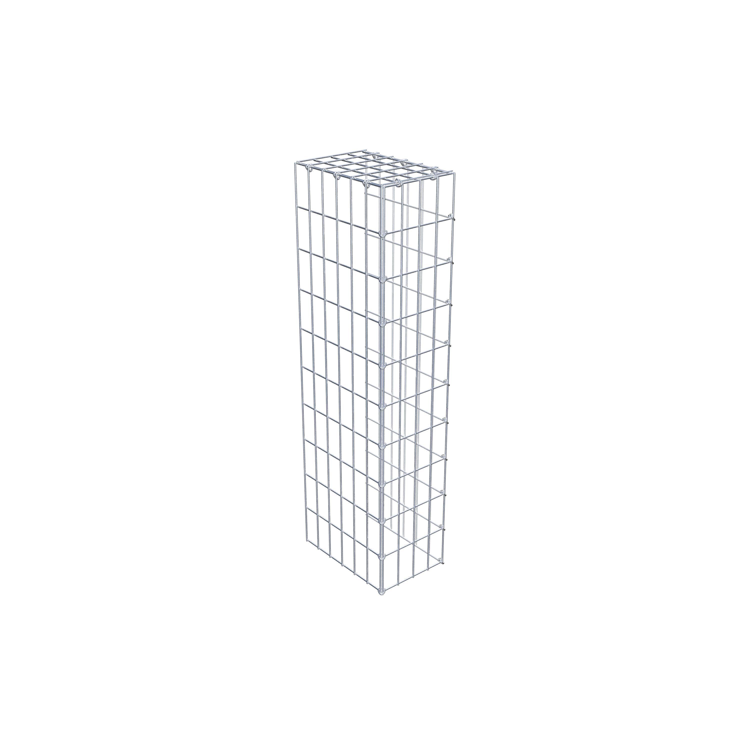 Gabion monté type 4 100 cm x 30 cm x 20 cm (L x H x P), maillage 5 cm x 10 cm, anneau en C