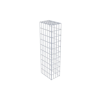 Monteret gabion type 4 100 cm x 30 cm x 20 cm (L x H x D), maskestørrelse 5 cm x 10 cm, C-ring