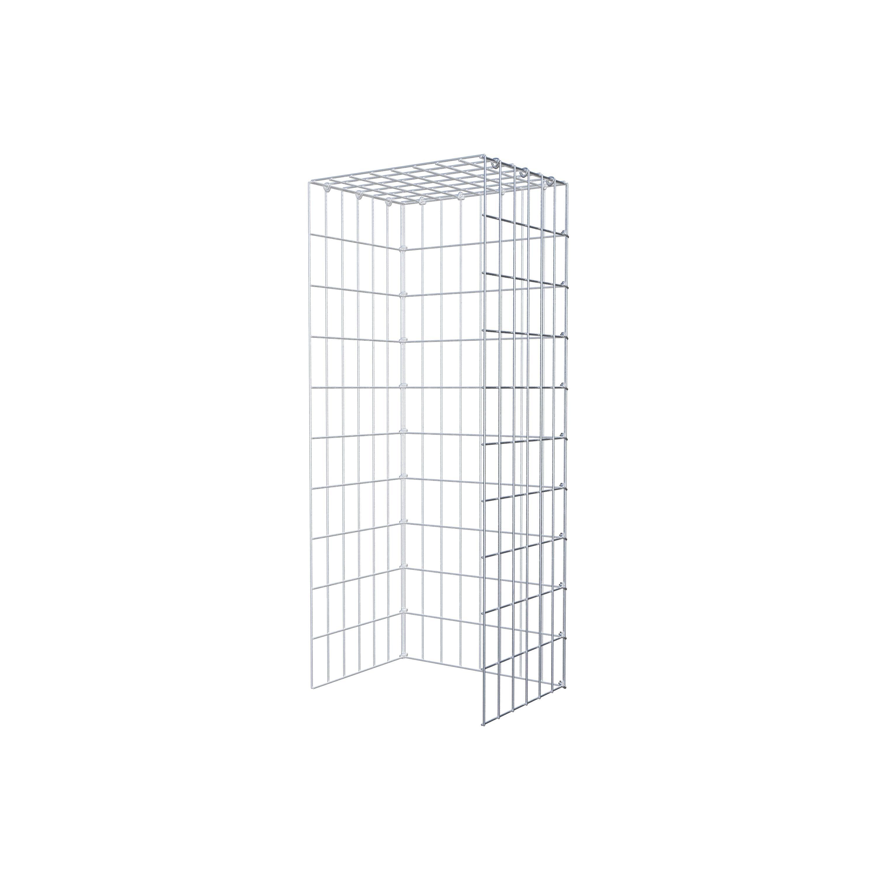 Gabion monté type 4 100 cm x 30 cm x 40 cm (L x H x P), maillage 5 cm x 10 cm, anneau en C