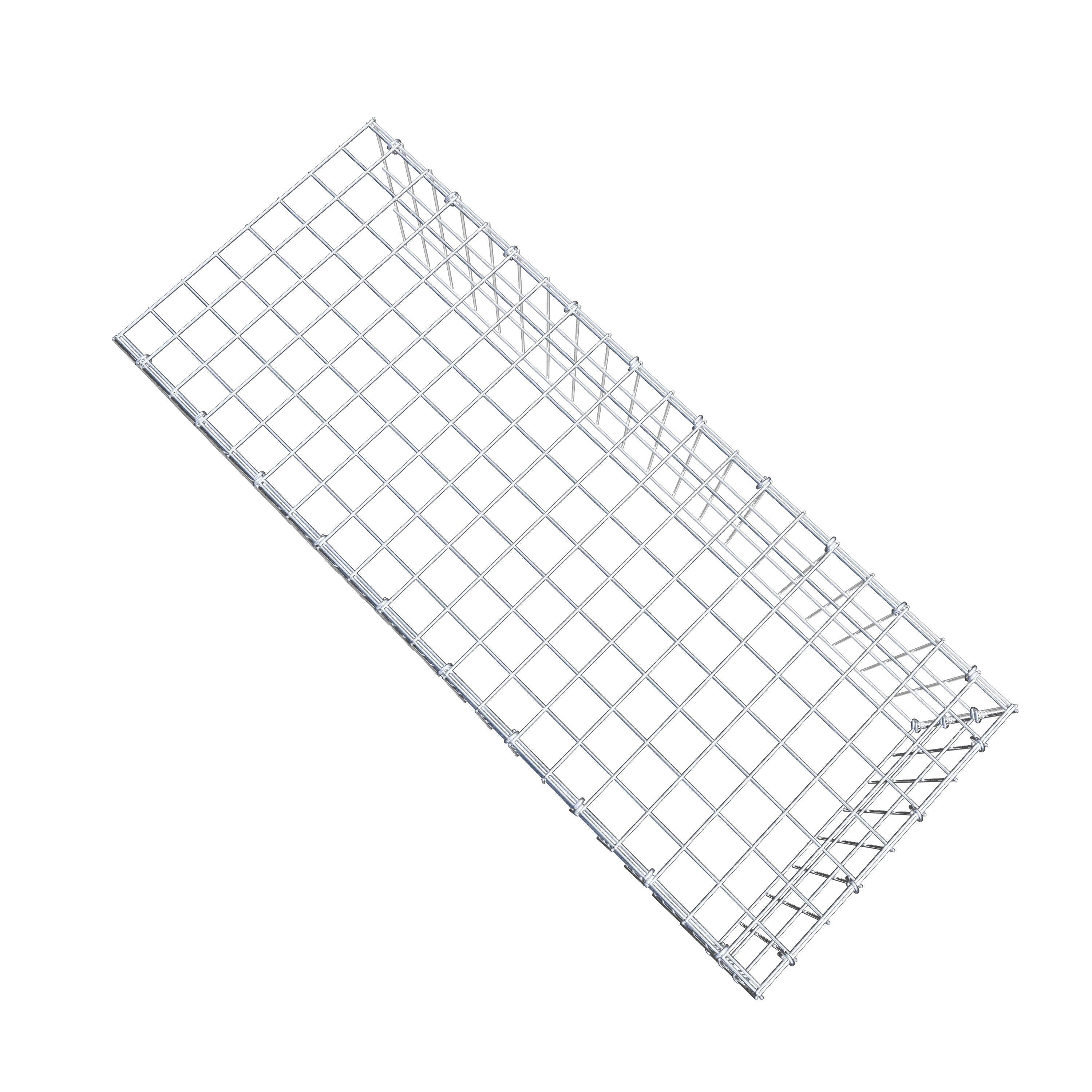 Gabion monté type 4 100 cm x 30 cm x 40 cm (L x H x P), maillage 5 cm x 10 cm, anneau en C