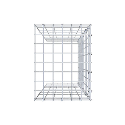 Typ 4 påbyggnadsgabion 100 cm x 30 cm x 40 cm (L x H x D), maskstorlek 5 cm x 10 cm, C-ring