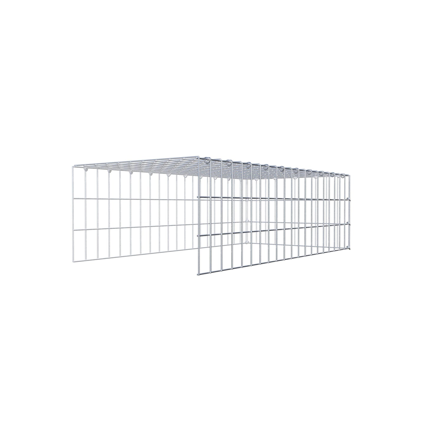 Pila adicional tipo 4 100 cm x 30 cm x 50 cm (L x A x P), malla 5 cm x 10 cm, anillo en C