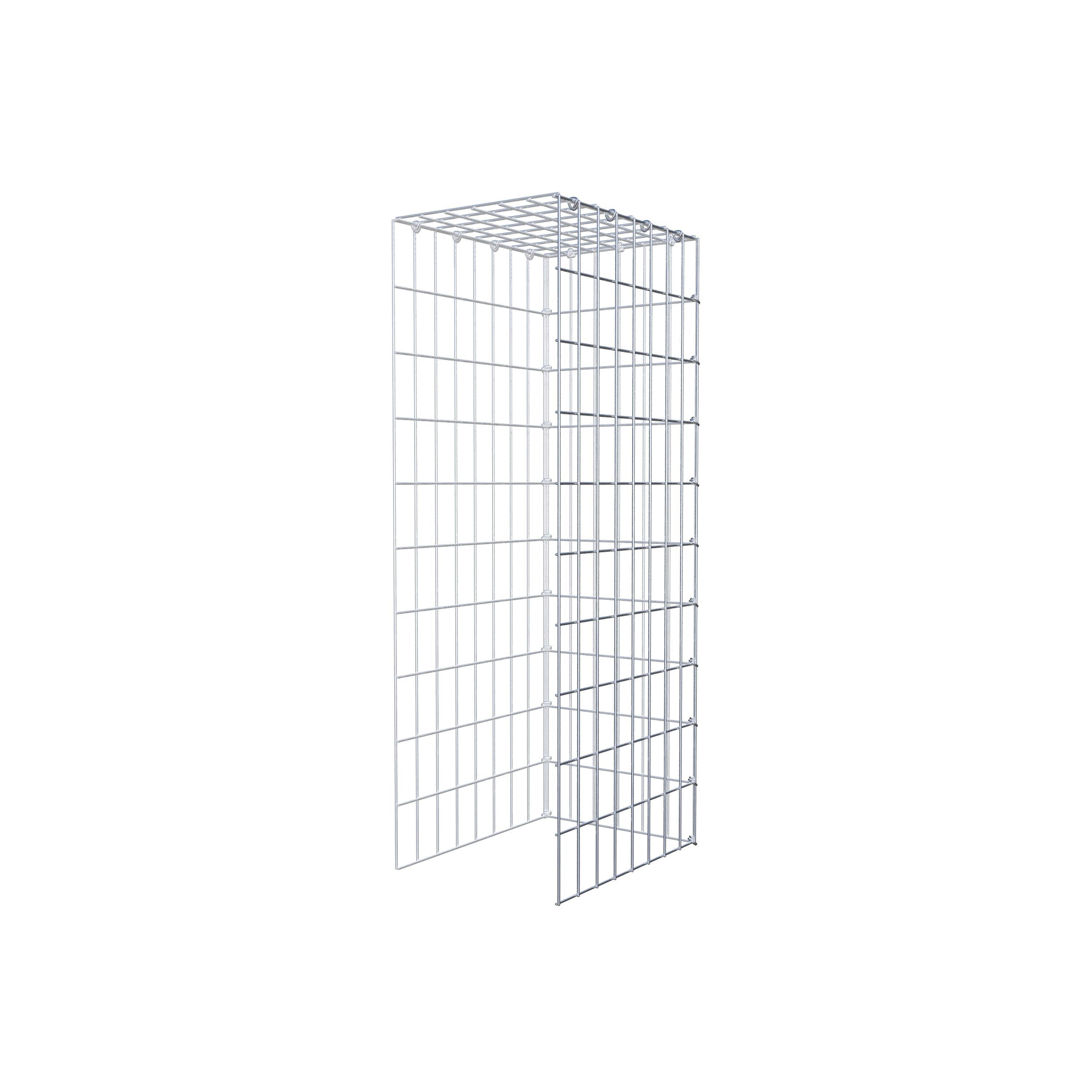 Gabion monté type 4 100 cm x 40 cm x 30 cm (L x H x P), maillage 5 cm x 10 cm, anneau en C