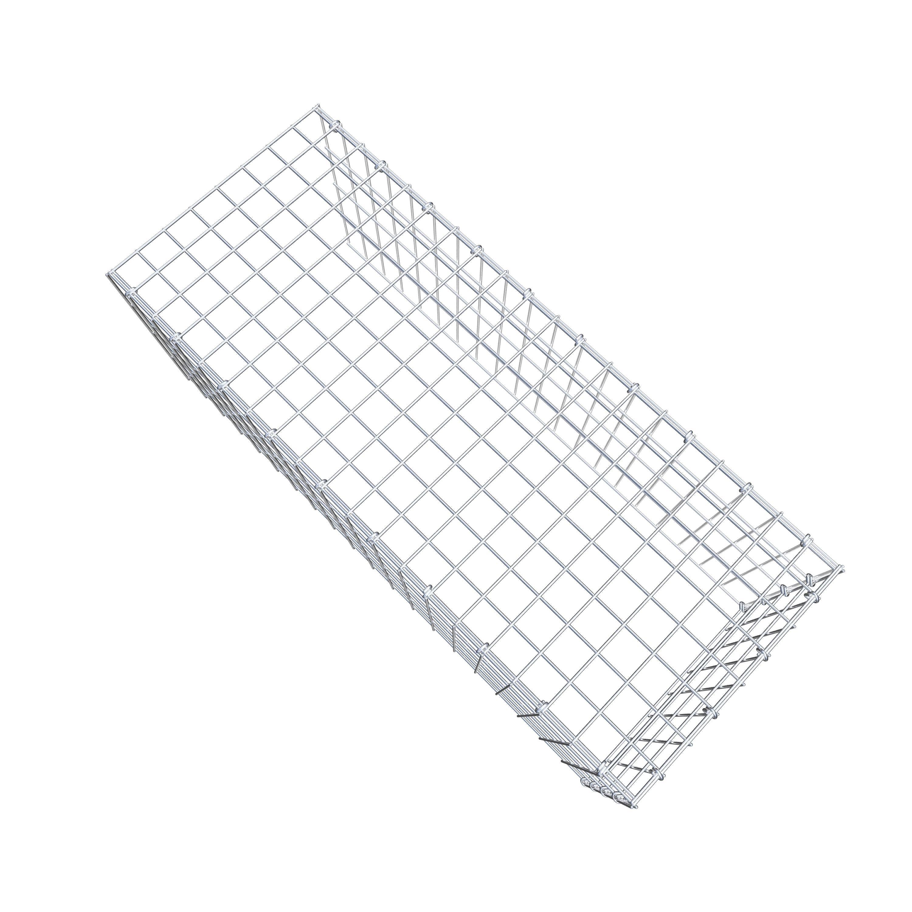 Gabion monté type 4 100 cm x 40 cm x 40 cm (L x H x P), maillage 5 cm x 10 cm, anneau en C