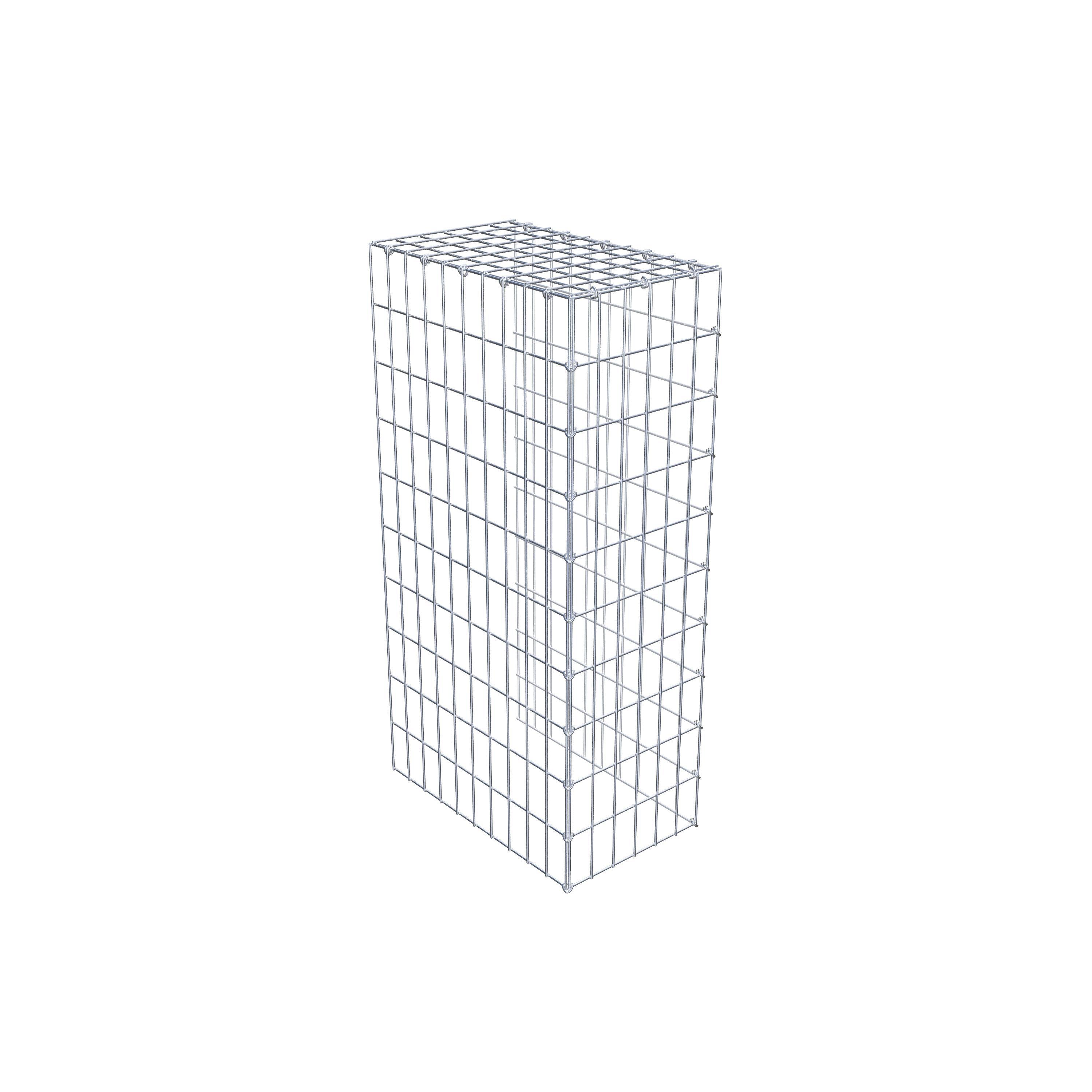 Gabion monté type 4 100 cm x 50 cm x 30 cm (L x H x P), maillage 5 cm x 10 cm, anneau en C