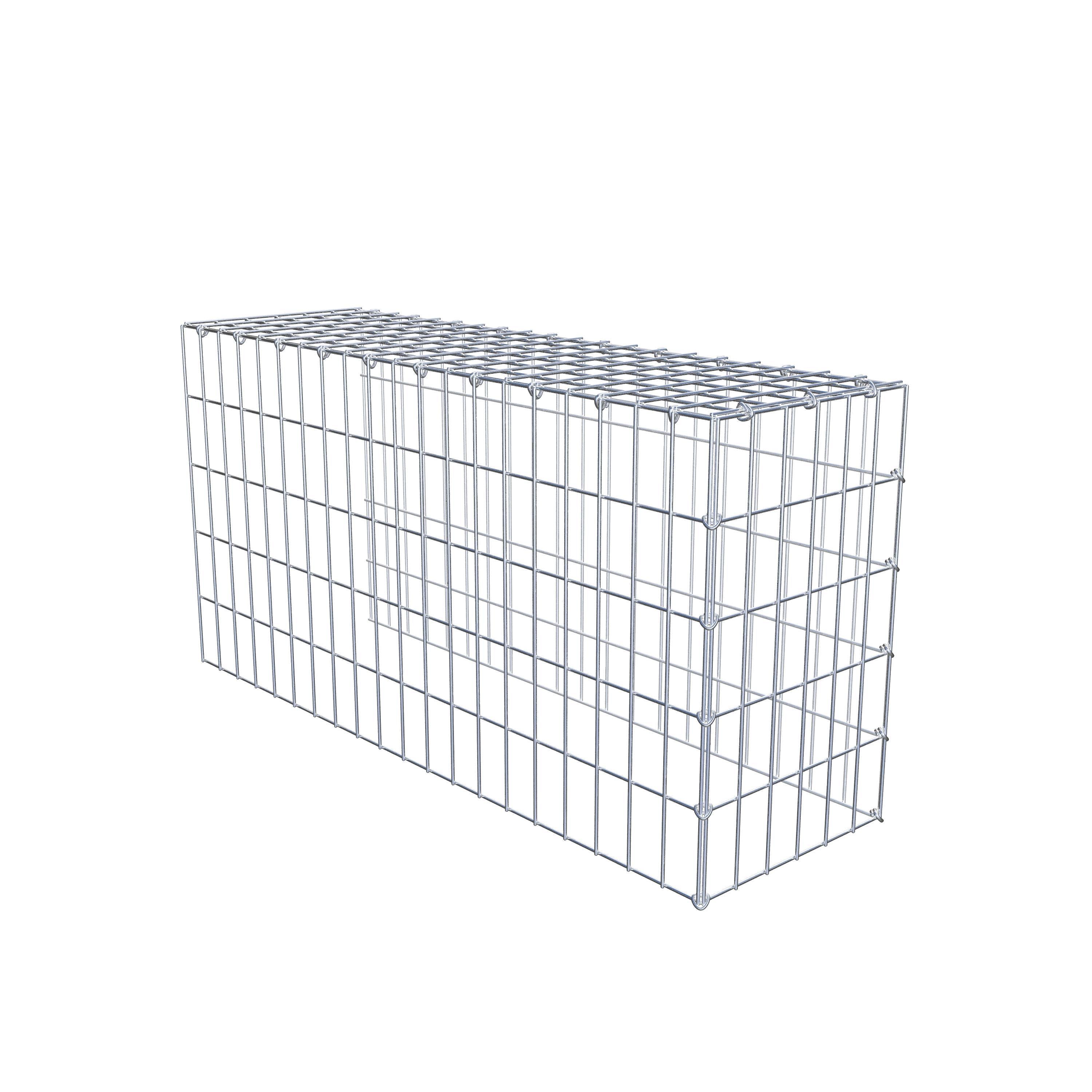 Gabion monté type 4 100 cm x 50 cm x 30 cm (L x H x P), maillage 5 cm x 10 cm, anneau en C