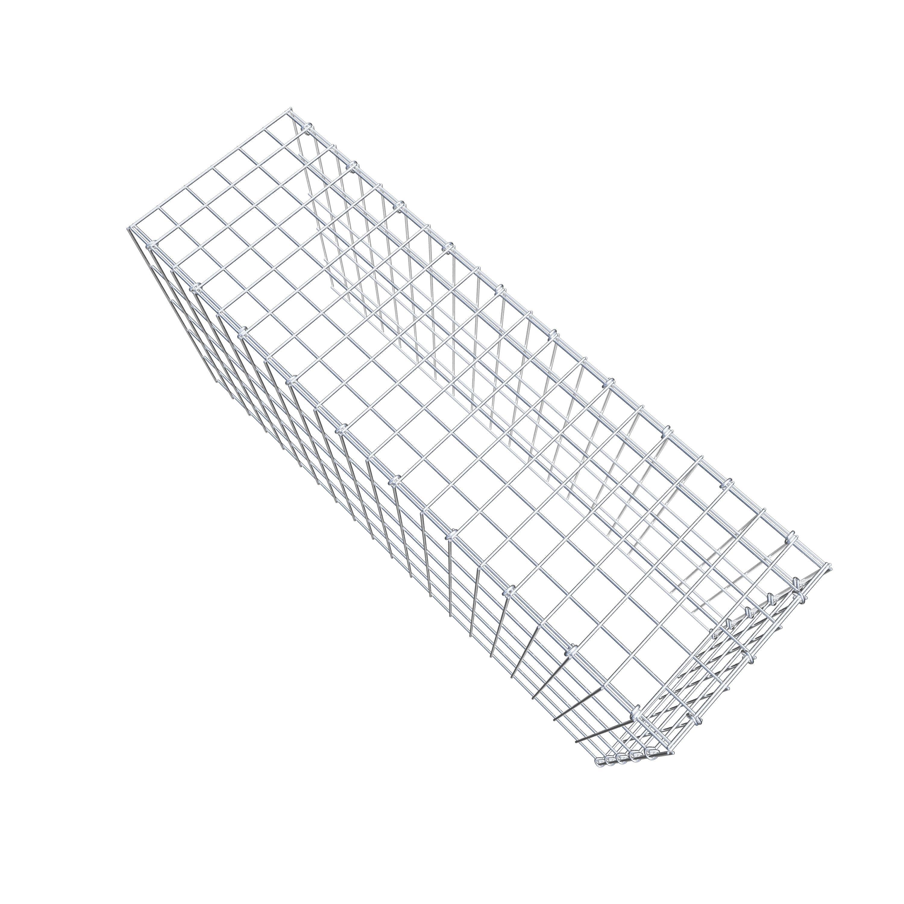 Gabion monté type 4 100 cm x 50 cm x 30 cm (L x H x P), maillage 5 cm x 10 cm, anneau en C