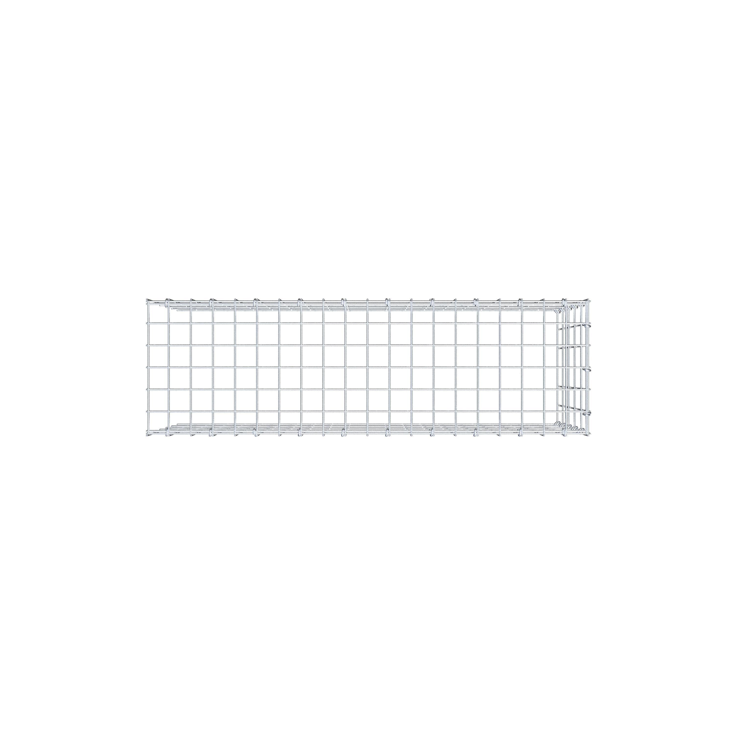 Fourche rapportée type 4 100 cm x 50 cm x 30 cm (L x H x P), mailles 5 cm x 10 cm, anneau C