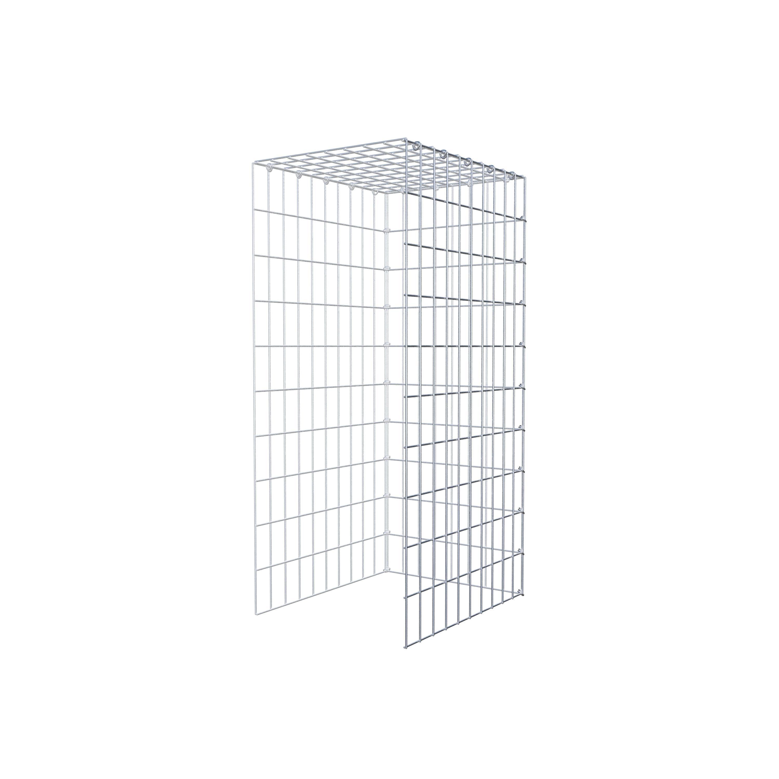 Gabion monté type 4 100 cm x 50 cm x 40 cm (L x H x P), maillage 5 cm x 10 cm, anneau en C