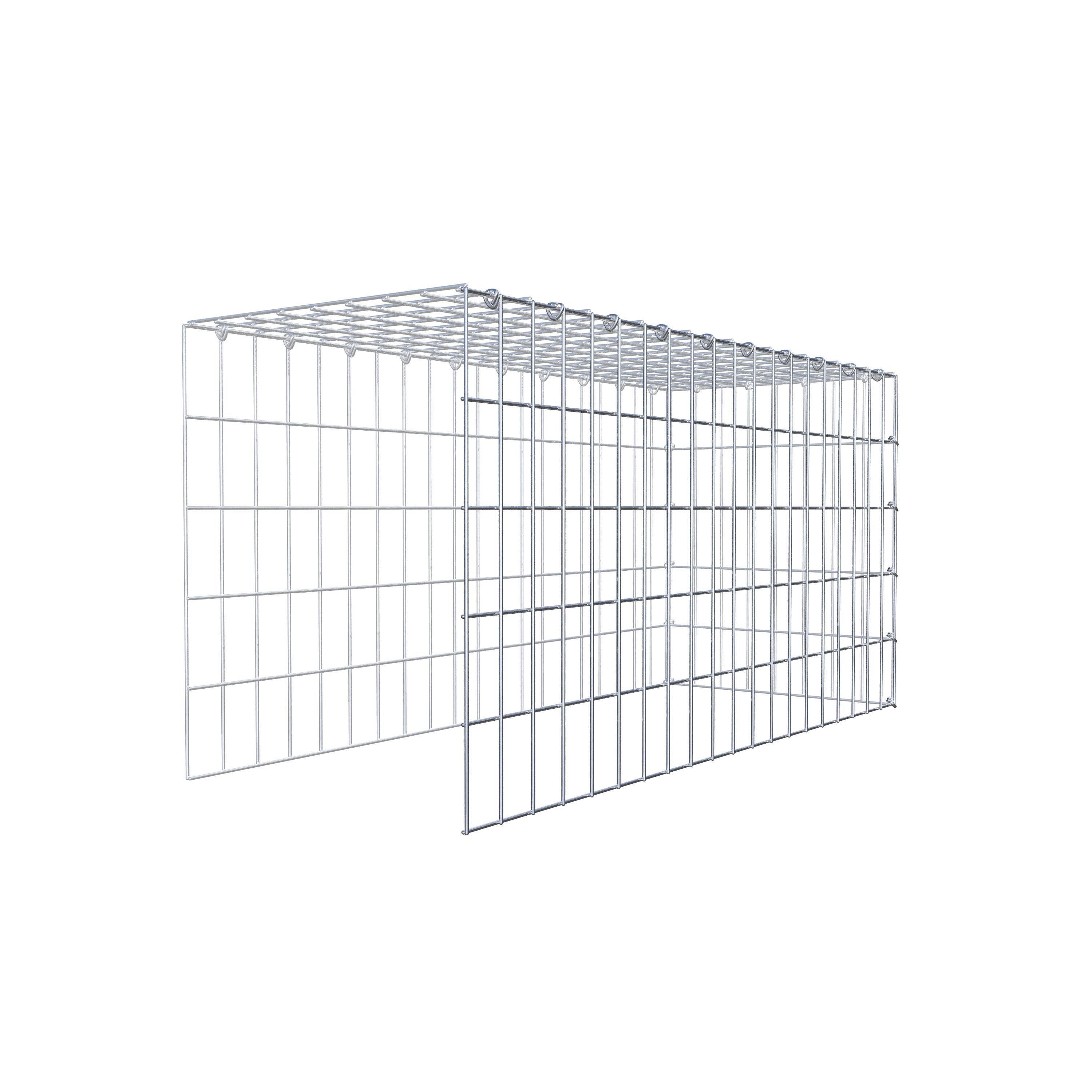 Gabião Tipo 4 100 cm x 50 cm x 40 cm (C x A x P), malhagem 5 cm x 10 cm, anel C