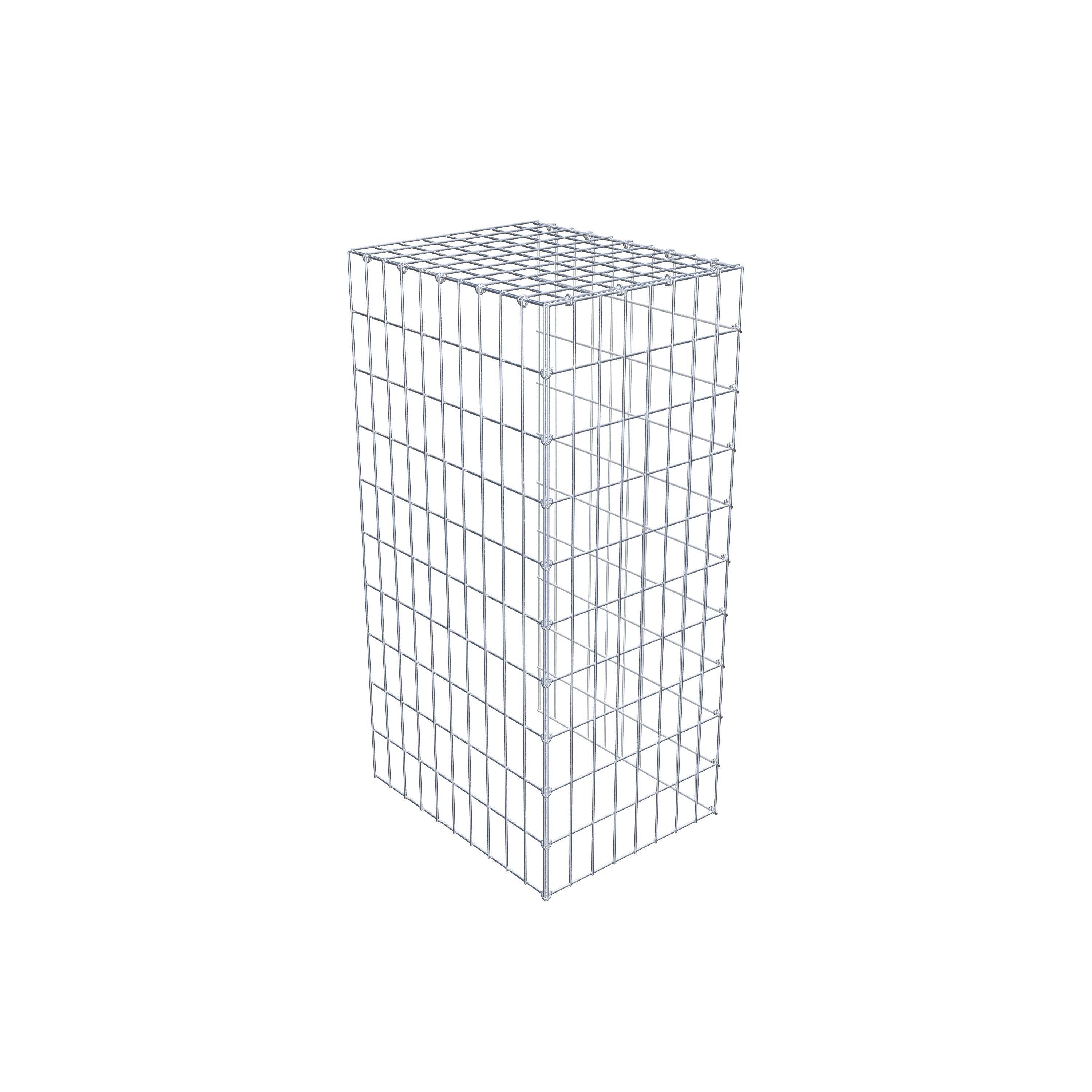 Gabion monté type 4 100 cm x 50 cm x 40 cm (L x H x P), maillage 5 cm x 10 cm, anneau en C