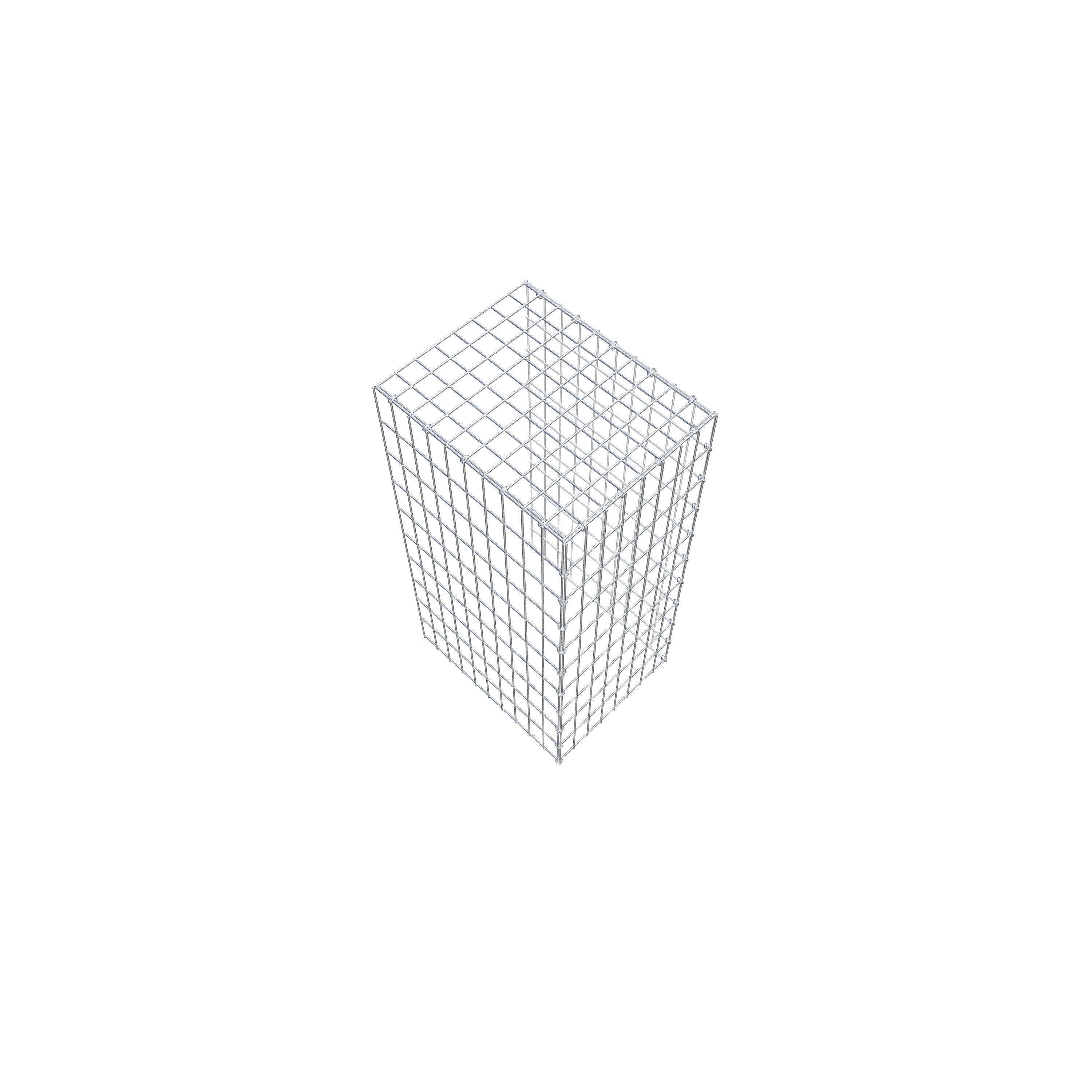 Gabião Tipo 4 100 cm x 50 cm x 40 cm (C x A x P), malhagem 5 cm x 10 cm, anel C