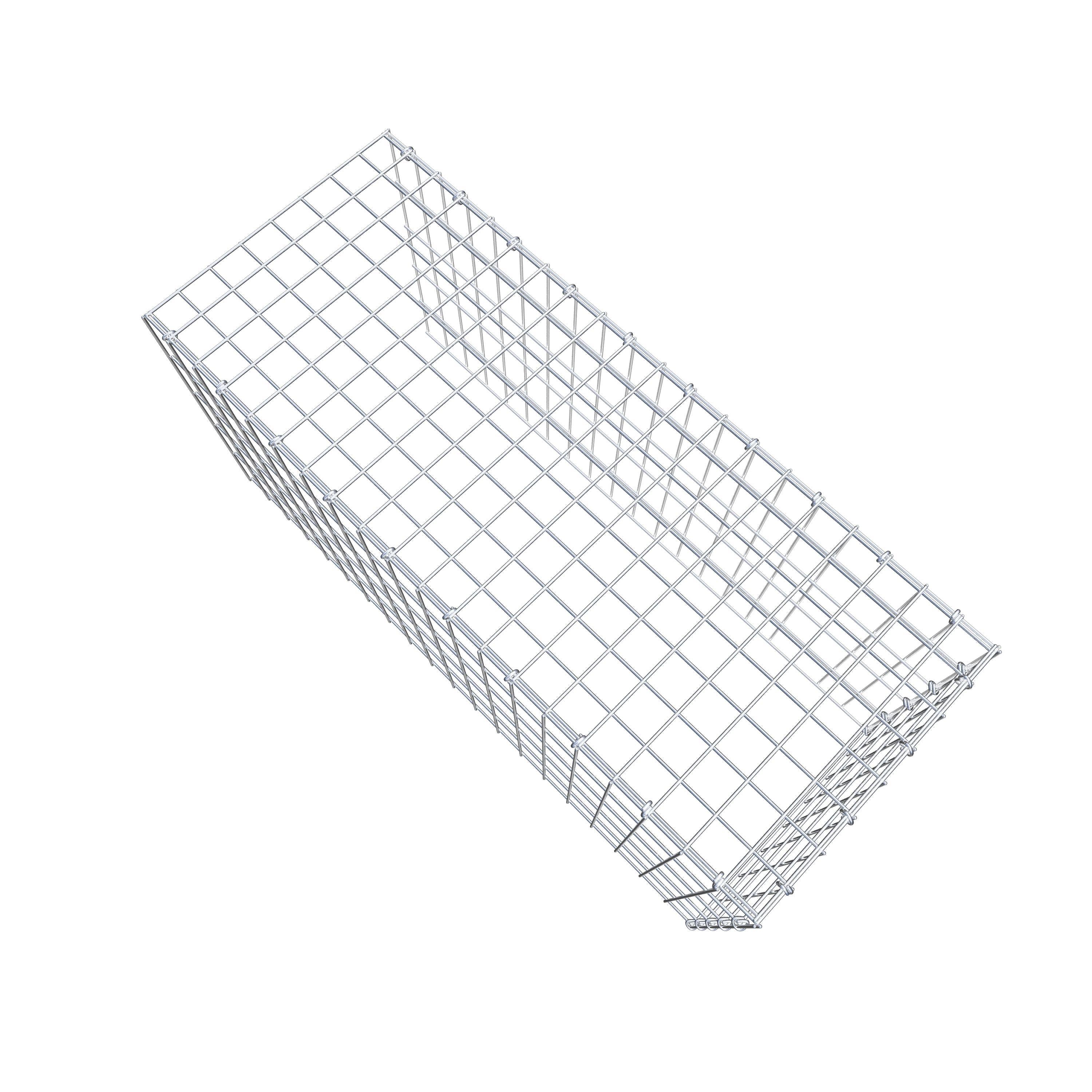 Gabion monté type 4 100 cm x 50 cm x 40 cm (L x H x P), maillage 5 cm x 10 cm, anneau en C