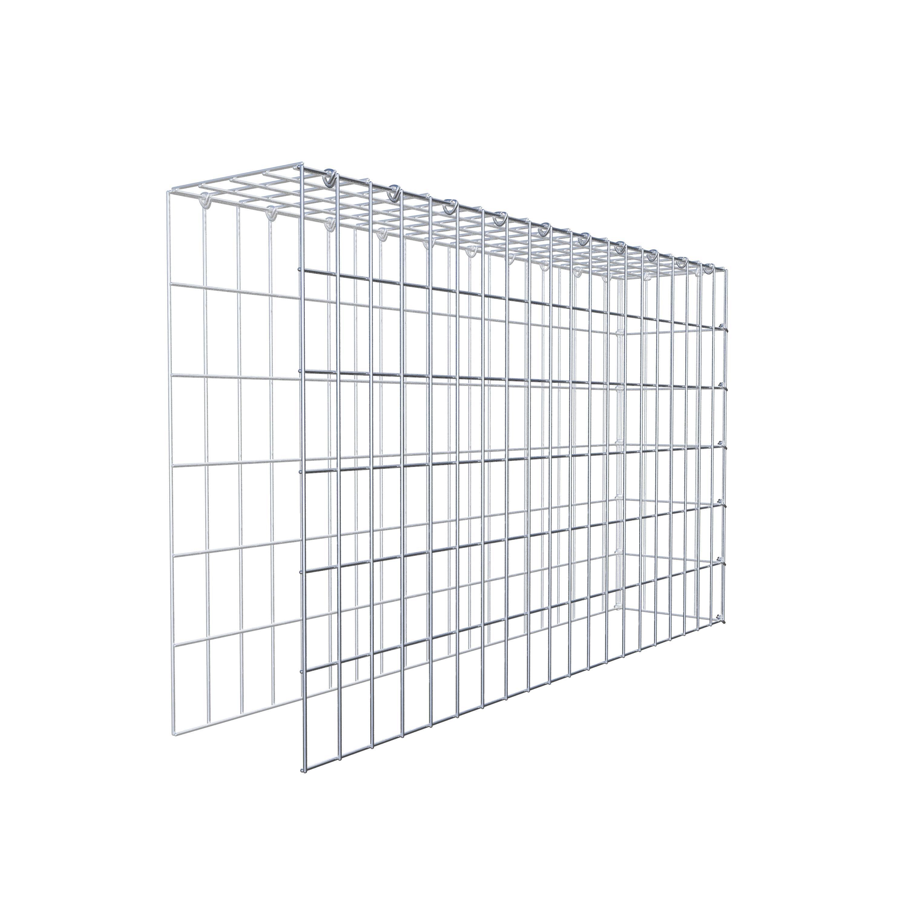 Gabion monté type 4 100 cm x 60 cm x 20 cm (L x H x P), maillage 5 cm x 10 cm, anneau en C