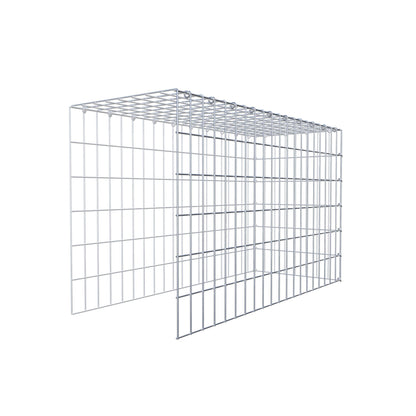 Fourche rapportée type 4 100 cm x 60 cm x 40 cm (L x H x P), mailles 5 cm x 10 cm, anneau C