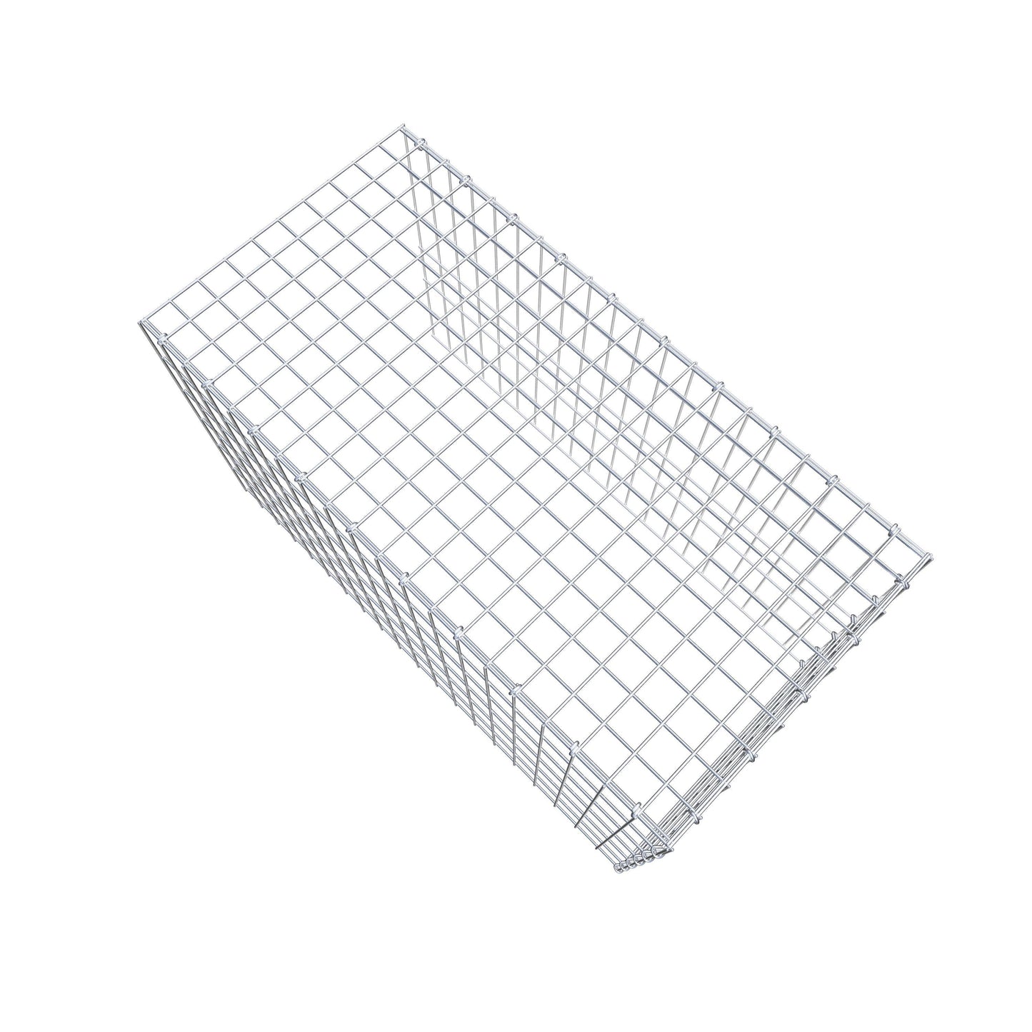 Mounted gabion type 4 100 cm x 60 cm x 50 cm (L x H x D), mesh size 5 cm x 10 cm, C-ring