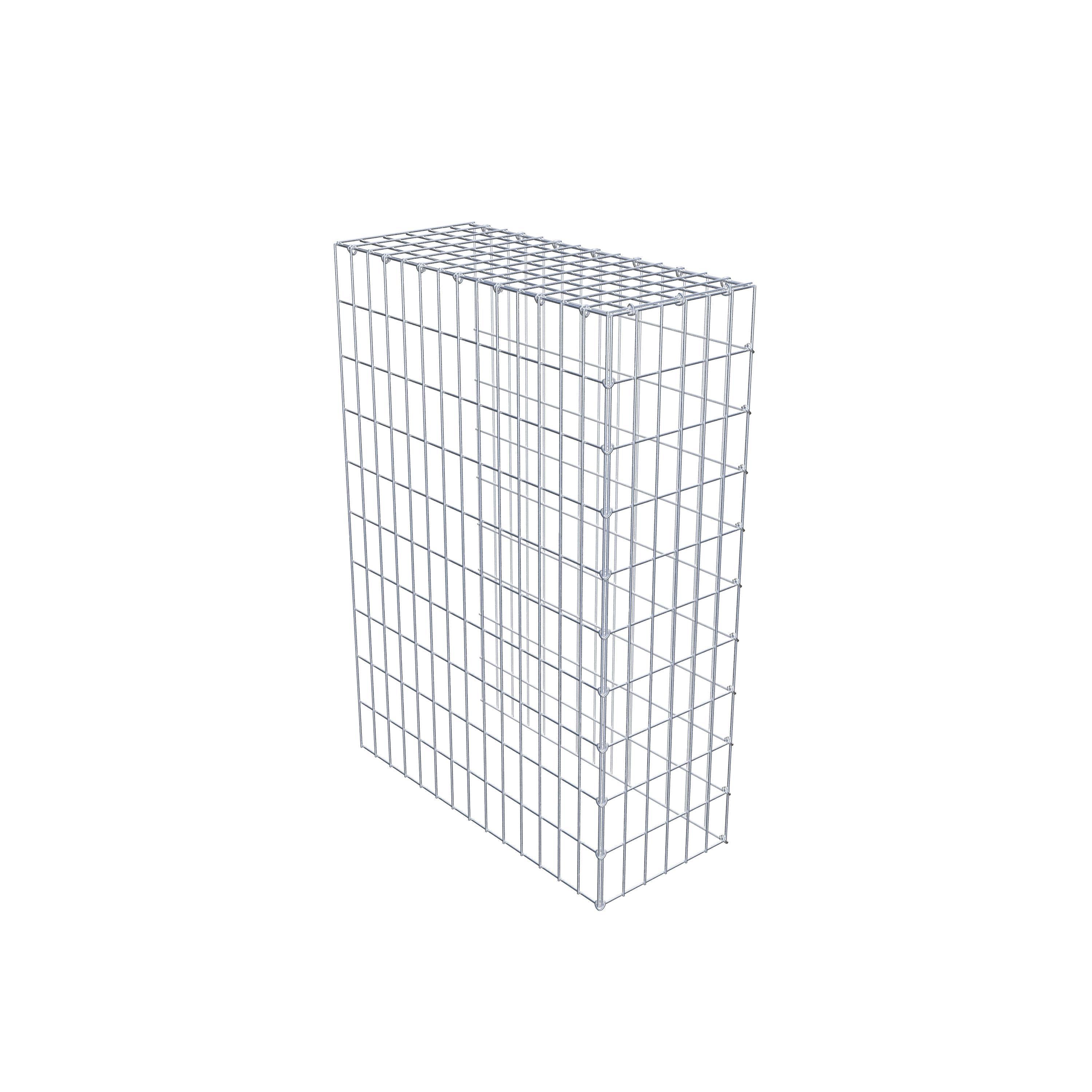 Gabion monté type 4 100 cm x 70 cm x 30 cm (L x H x P), maillage 5 cm x 10 cm, anneau en C