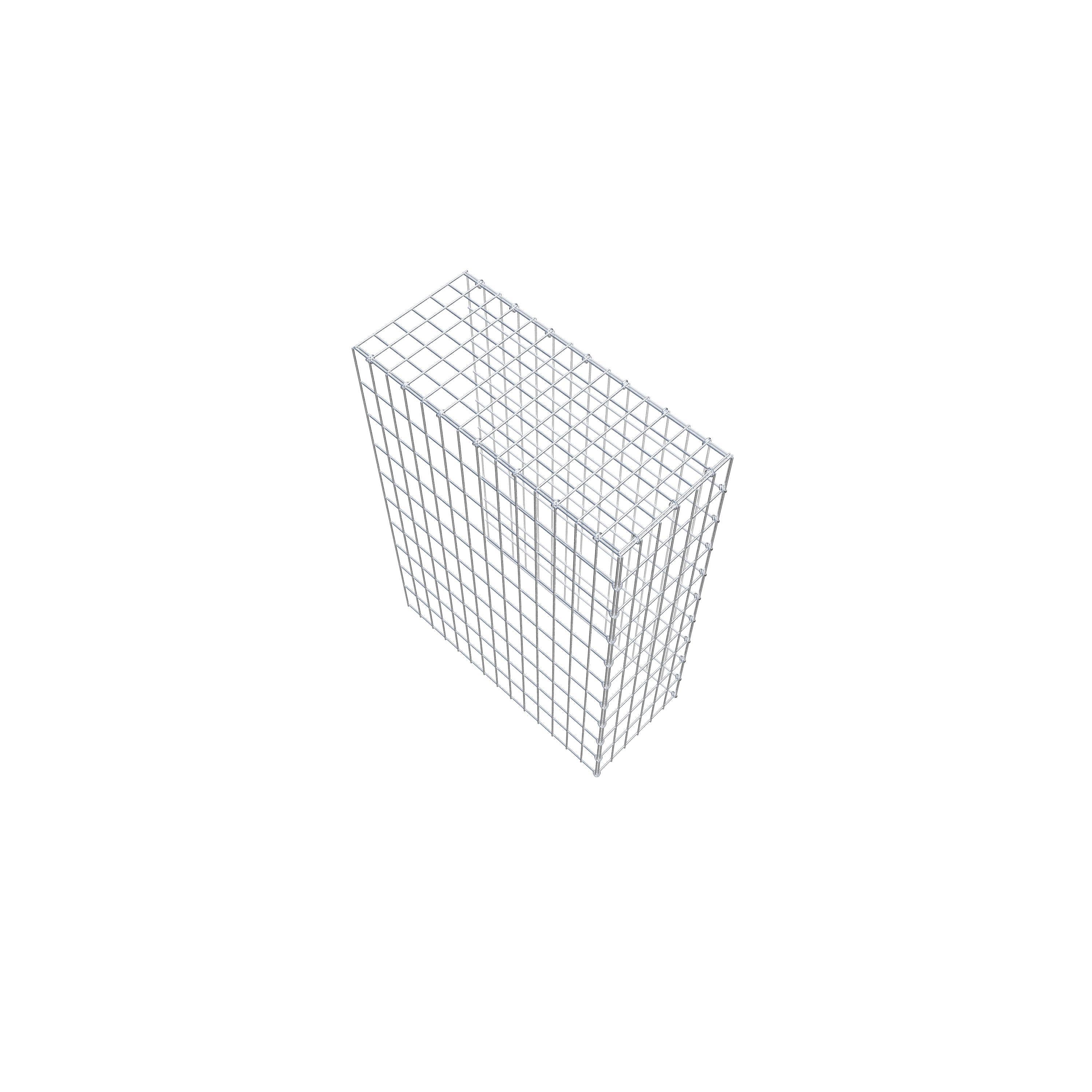 Gabion monté type 4 100 cm x 70 cm x 30 cm (L x H x P), maillage 5 cm x 10 cm, anneau en C