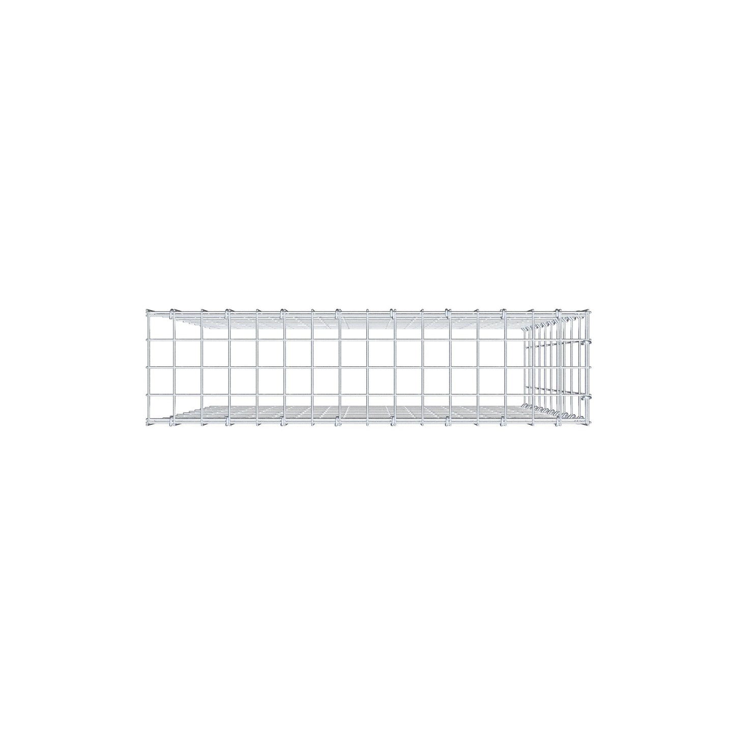 Anbaugabione Typ 4 100 cm x 80 cm x 20 cm (L x H x T), Maschenweite 5 cm x 10 cm, C-Ring