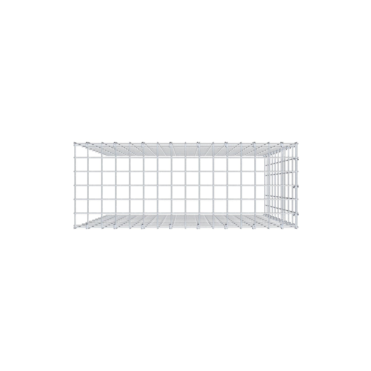 Extra gabion typ 4 100 cm x 80 cm x 30 cm (L x H x D), maskstorlek 5 cm x 10 cm, C-ring