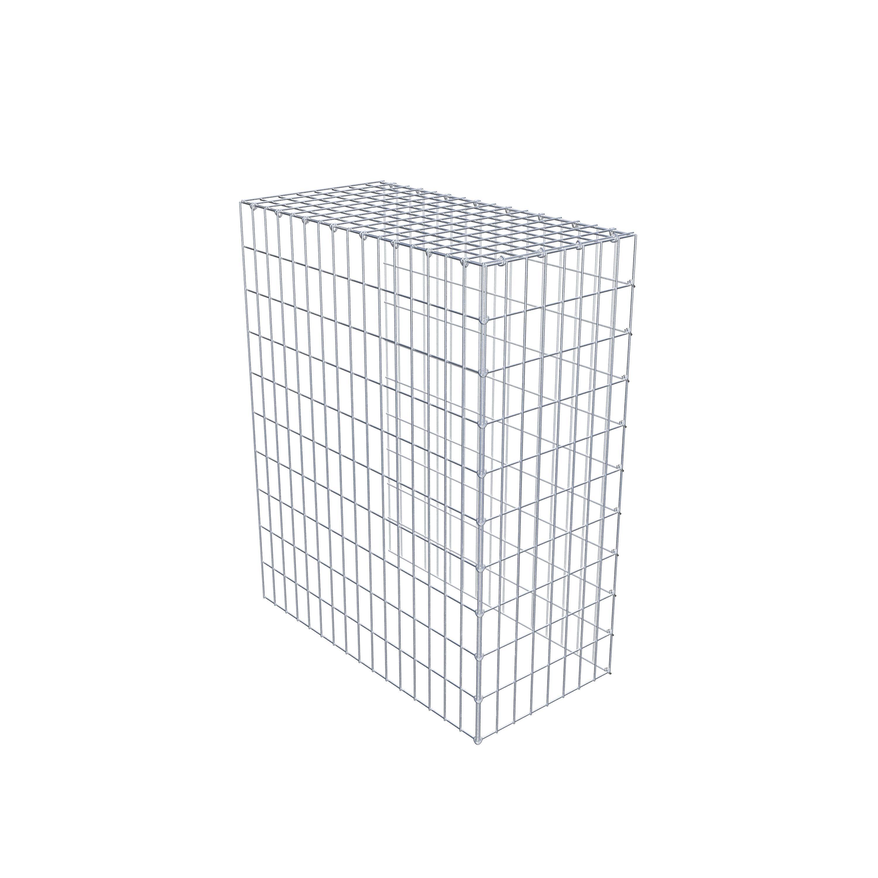 Gabion monté type 4 100 cm x 80 cm x 40 cm (L x H x P), maillage 5 cm x 10 cm, anneau en C