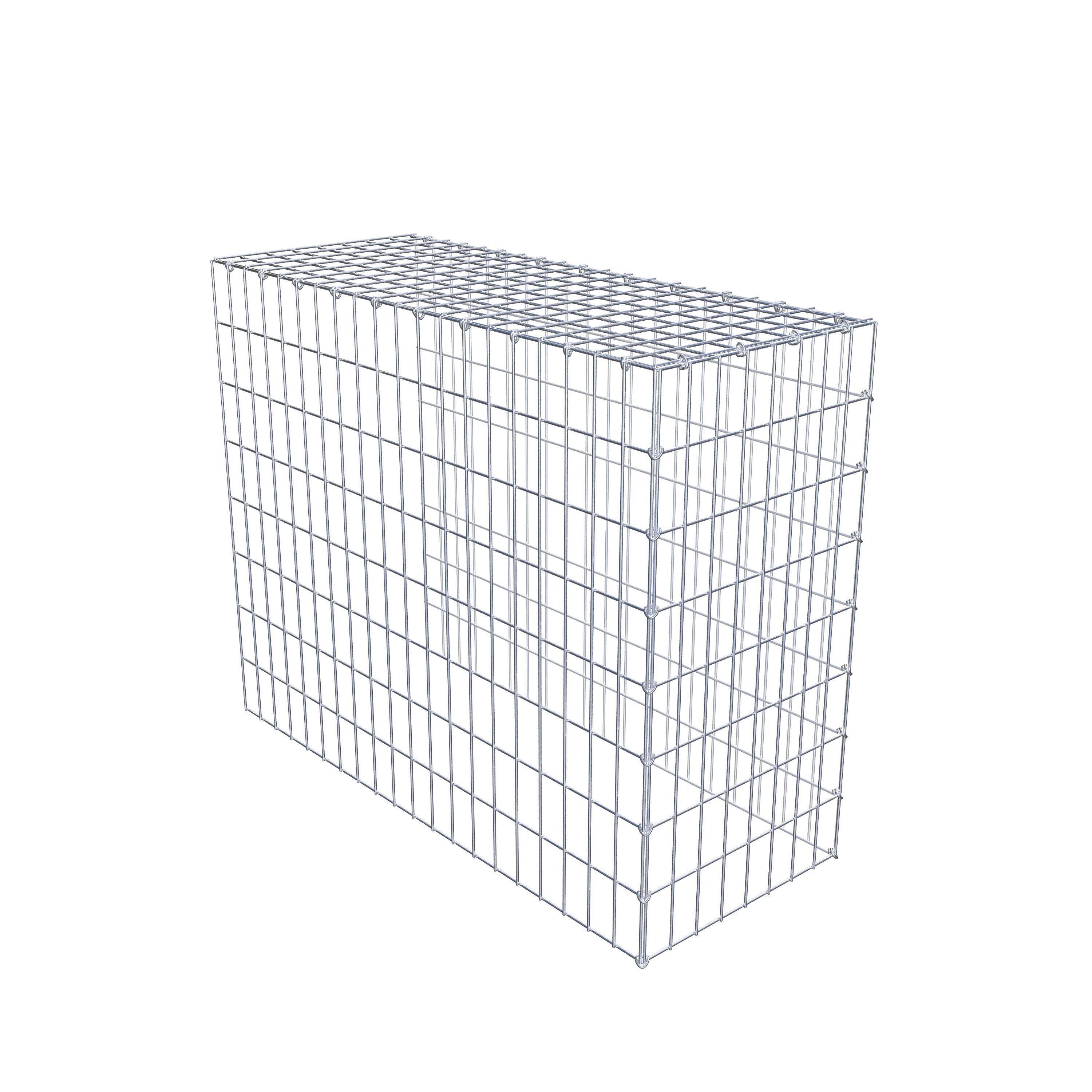 Gabion monté type 4 100 cm x 80 cm x 40 cm (L x H x P), maillage 5 cm x 10 cm, anneau en C