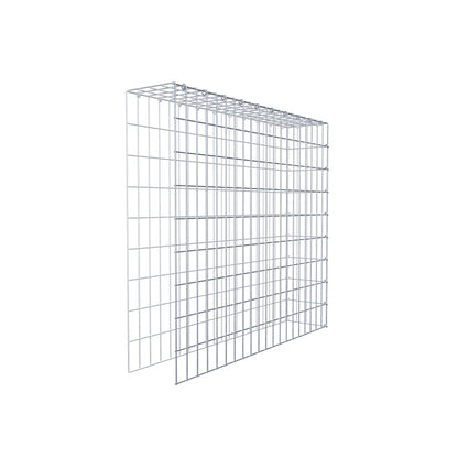 Monteret gabion type 4 100 cm x 90 cm x 20 cm (L x H x D), maskestørrelse 5 cm x 10 cm, C-ring