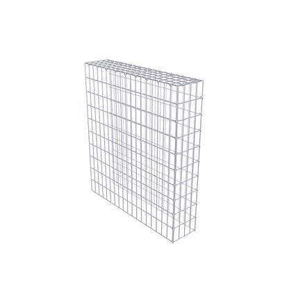 Monteret gabion type 4 100 cm x 90 cm x 20 cm (L x H x D), maskestørrelse 5 cm x 10 cm, C-ring