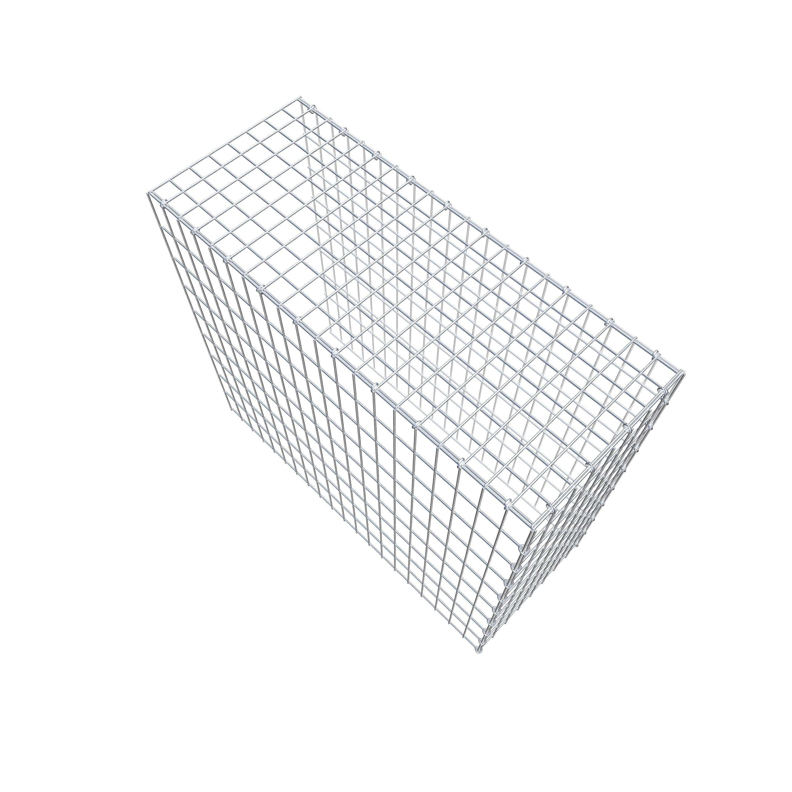 Gabion monté type 4 100 cm x 90 cm x 40 cm (L x H x P), maillage 5 cm x 10 cm, anneau en C