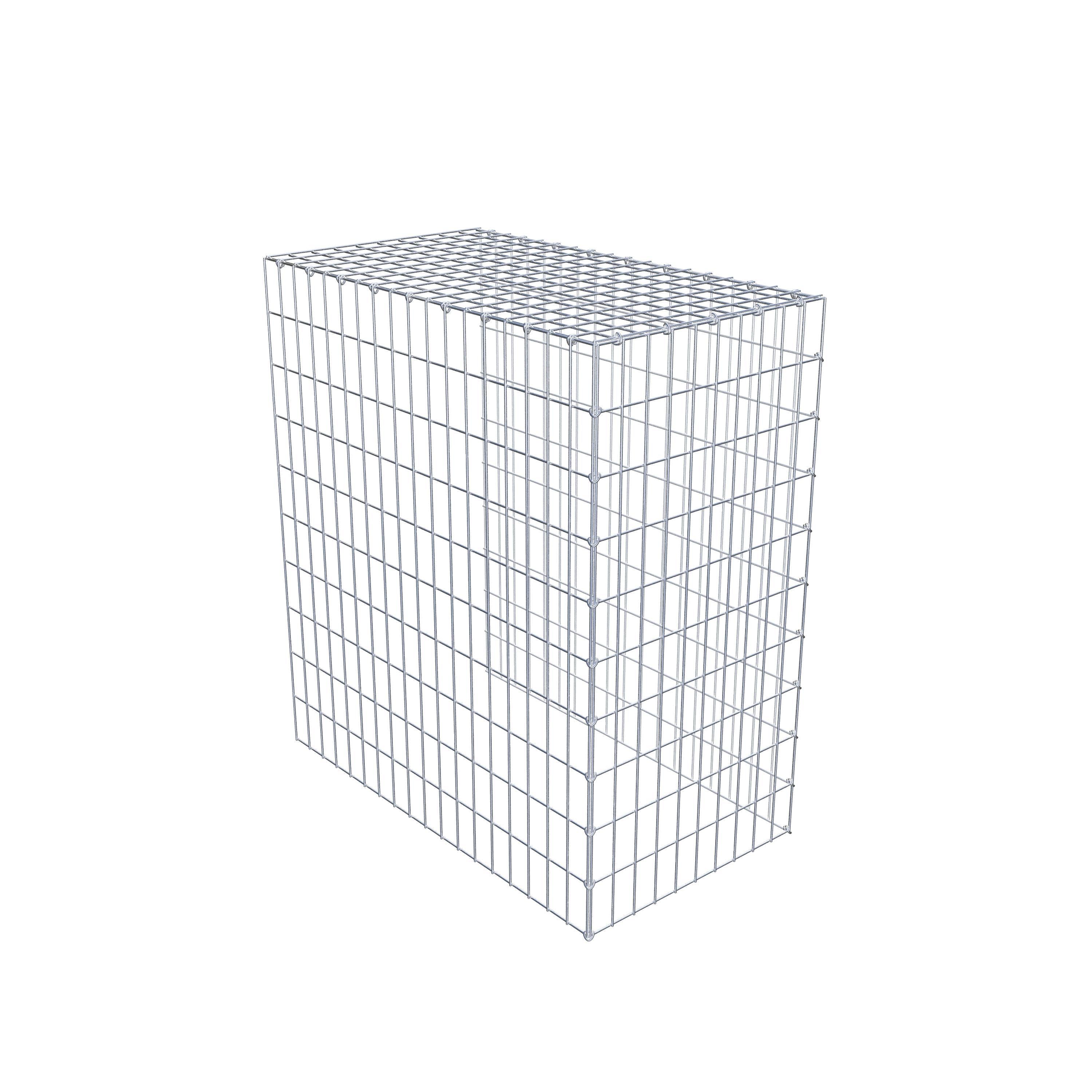 Gabion monté type 4 100 cm x 90 cm x 50 cm (L x H x P), maillage 5 cm x 10 cm, anneau en C