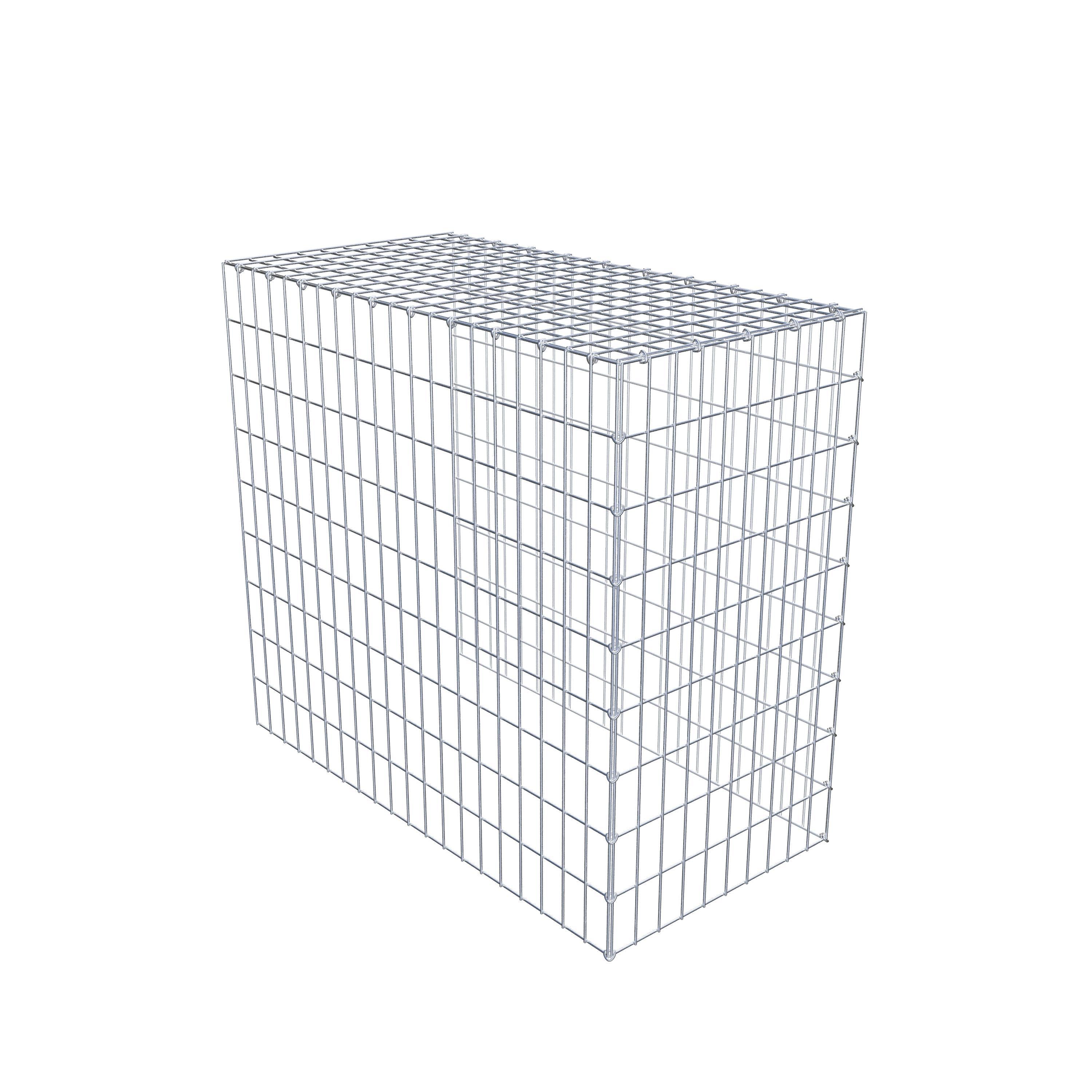 Gabion monté type 4 100 cm x 90 cm x 50 cm (L x H x P), maillage 5 cm x 10 cm, anneau en C