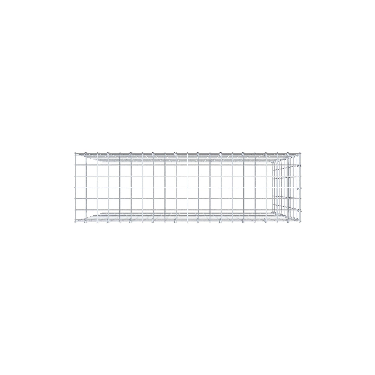 Extra gabion typ 4 100 cm x 100 cm x 30 cm (L x H x D), maskstorlek 5 cm x 10 cm, C-ring