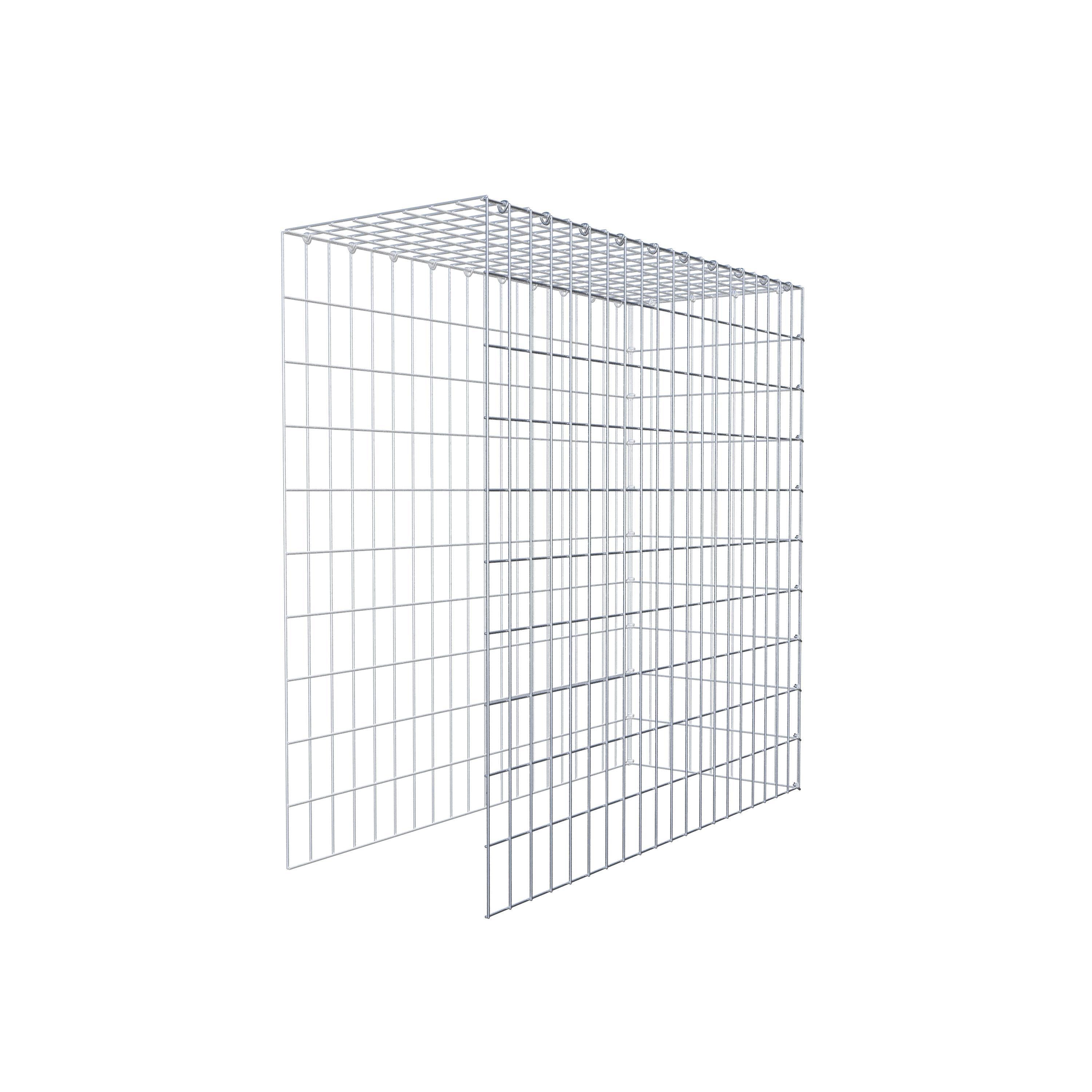 Fourche rapportée type 4 100 cm x 100 cm x 40 cm (L x H x P), mailles 5 cm x 10 cm, anneau C
