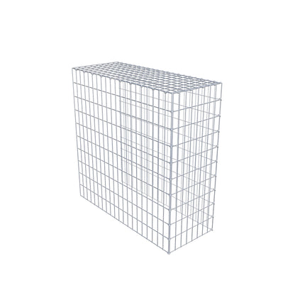 Monteret gabion type 4 100 cm x 100 cm x 40 cm (L x H x D), maskestørrelse 5 cm x 10 cm, C-ring
